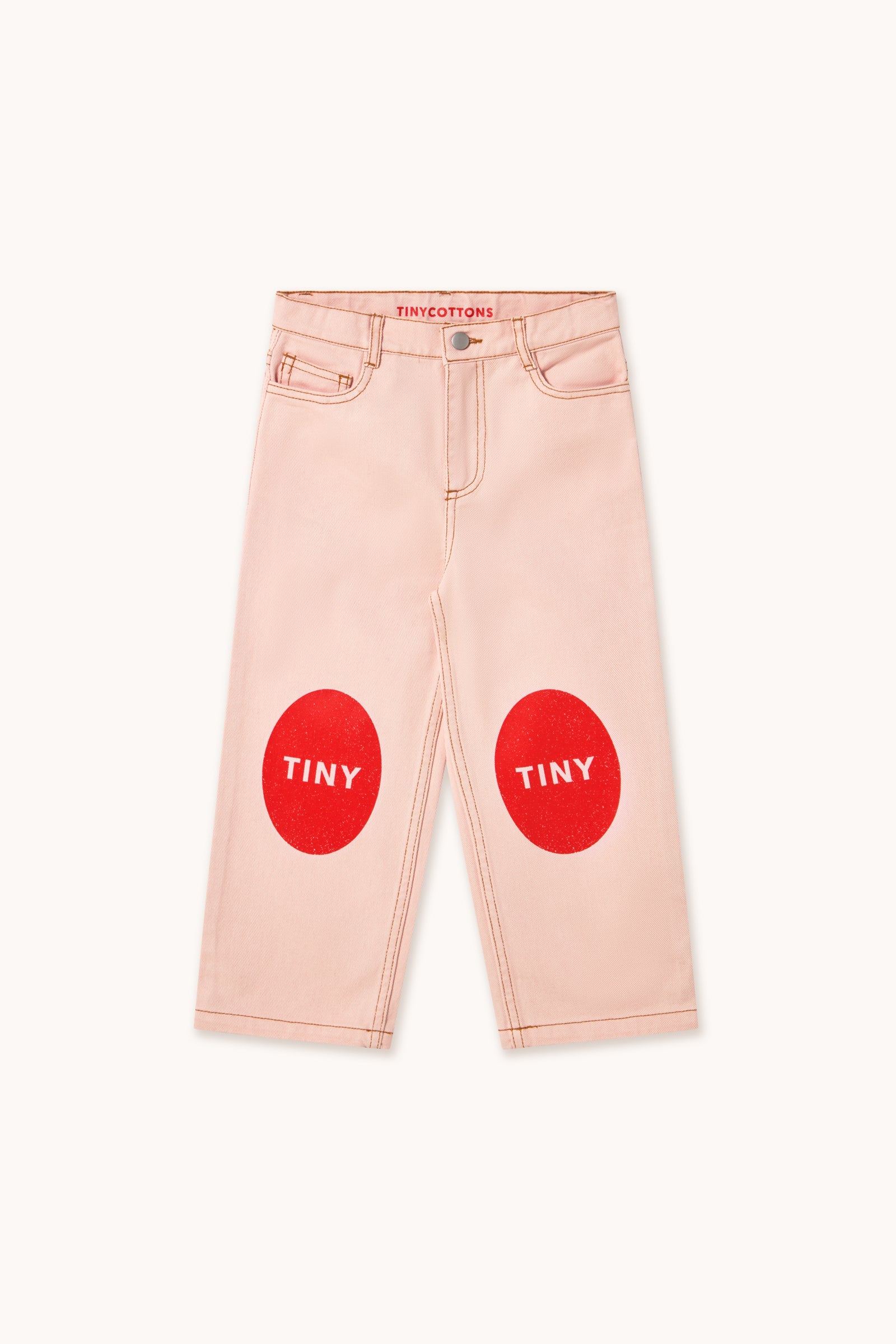 JEANS PRINTED pastel pink