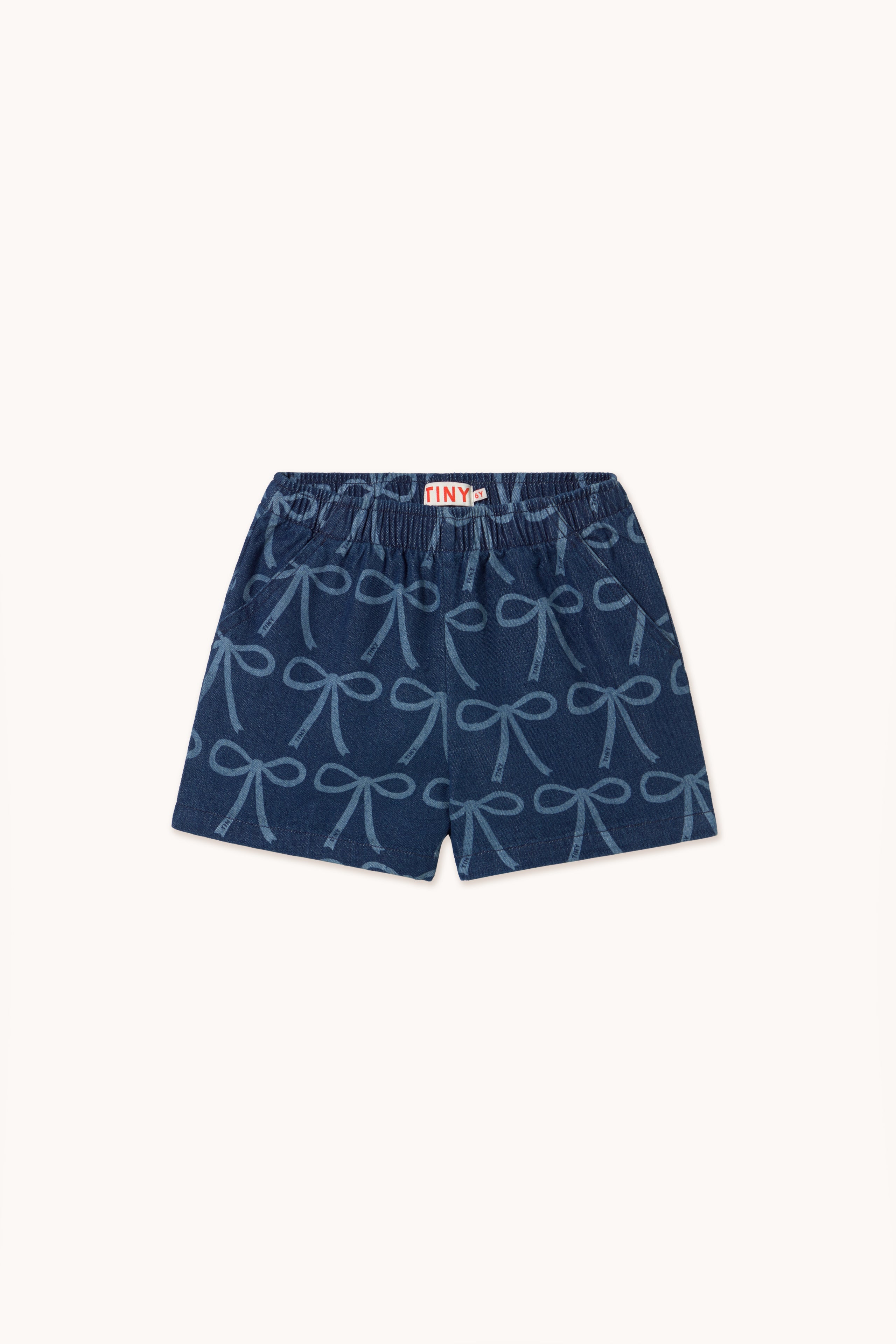 PANTALÓN CORTO BOWS blue denim