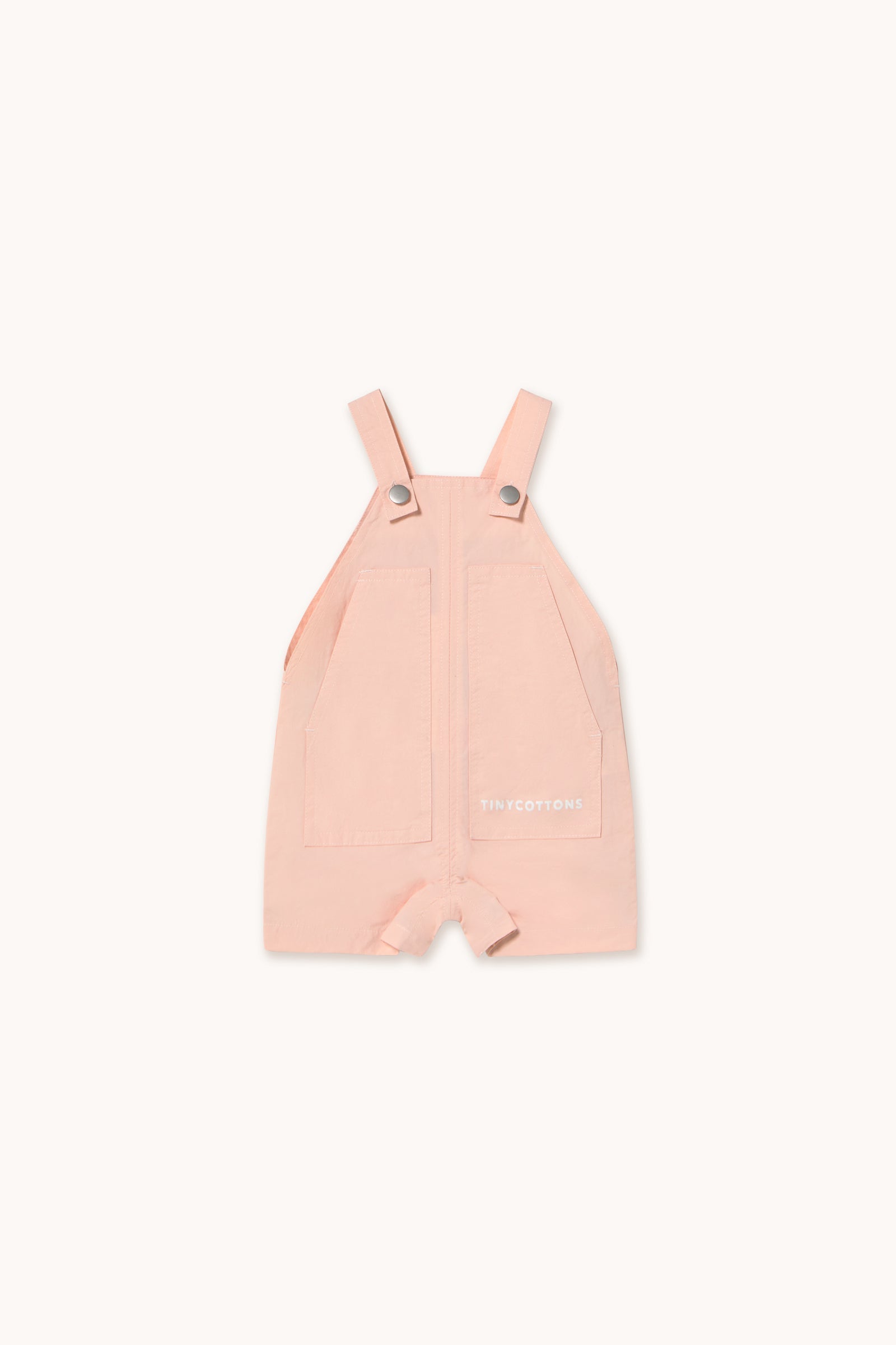 SOLID SHORT DUNGAREE pastel pink