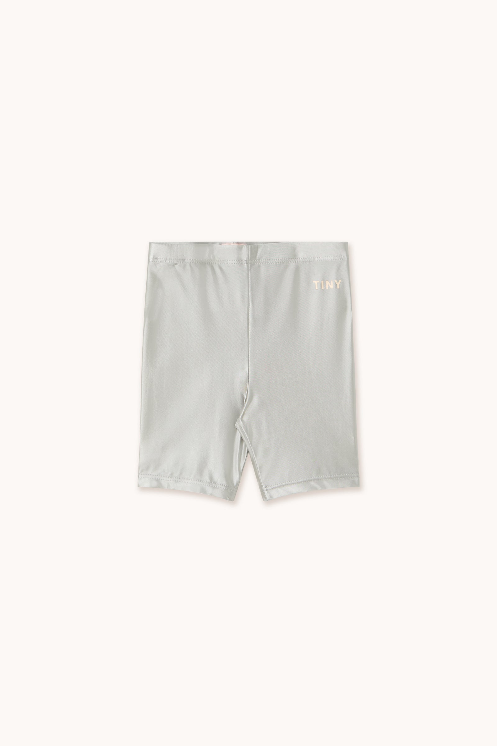 SILVER BIKER LEGGINGS silver metallic