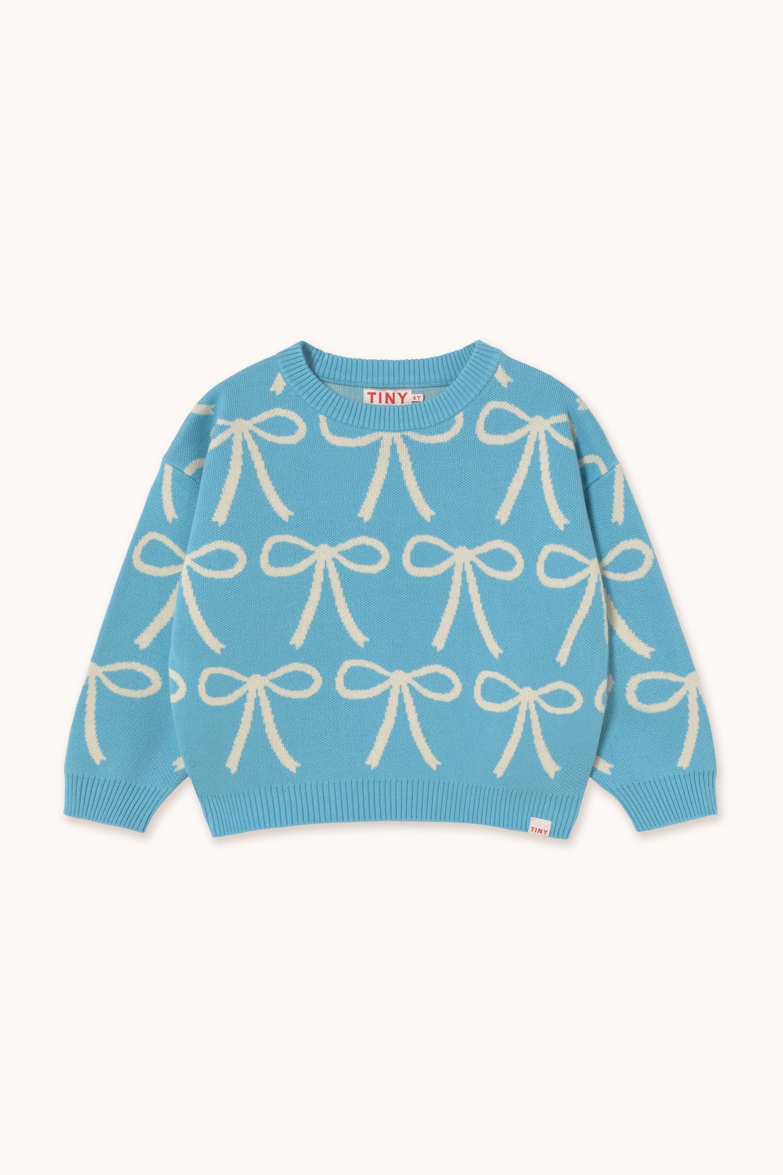 SWEATER BOWS  dusty blue