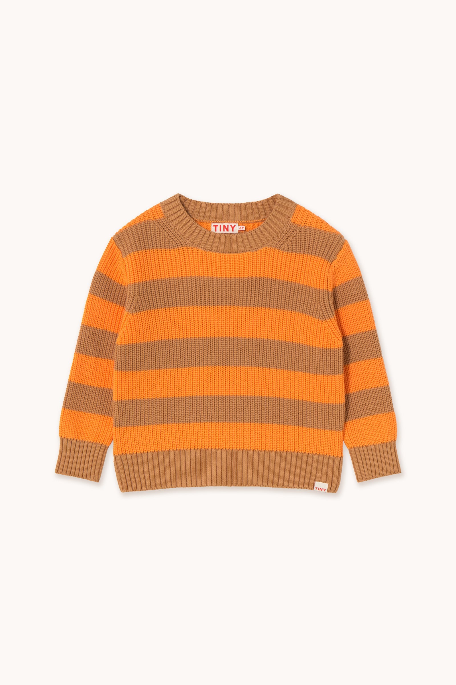 STRIPES SWEATER almond/pastel tangerine