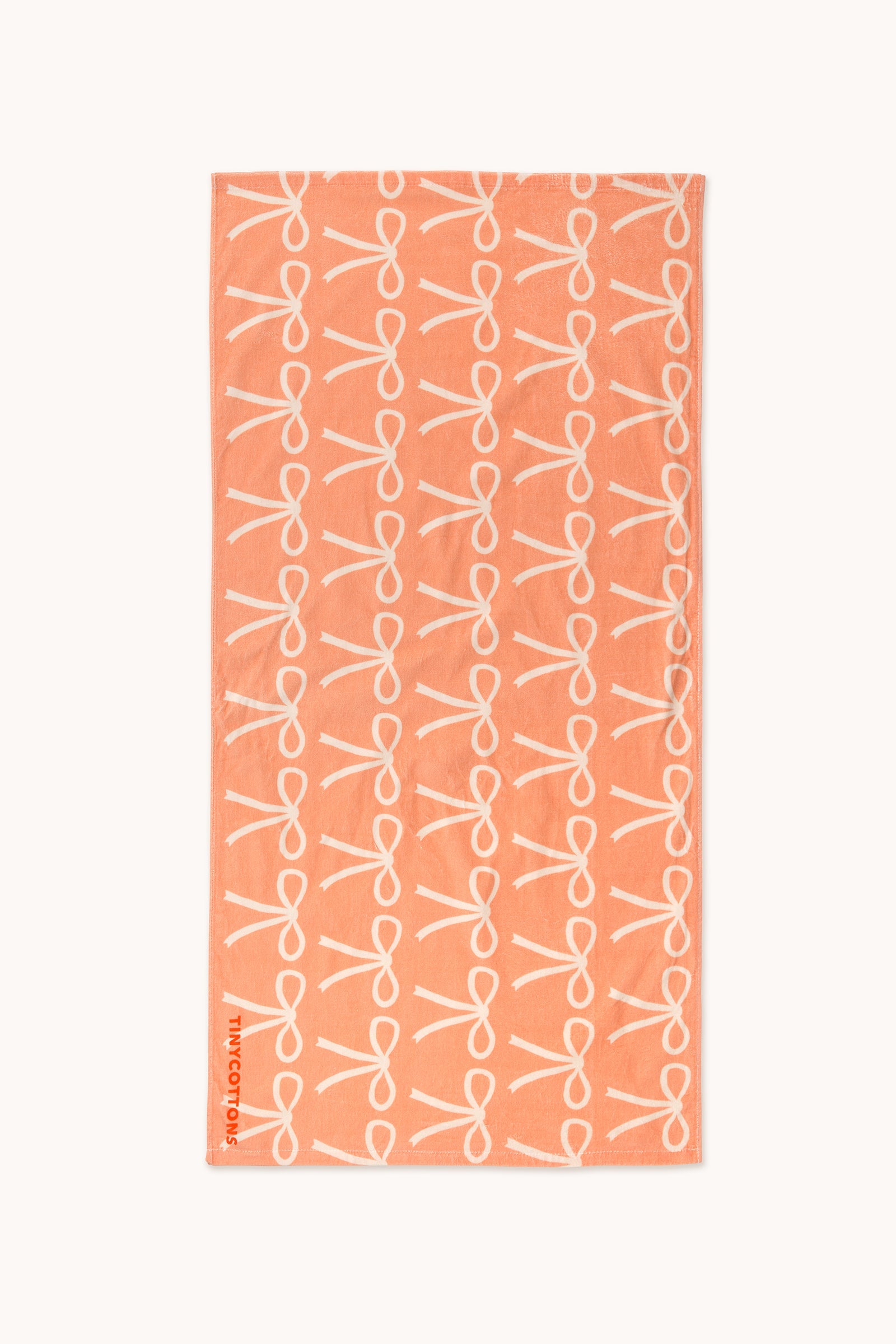 BOWS TOWEL papaya