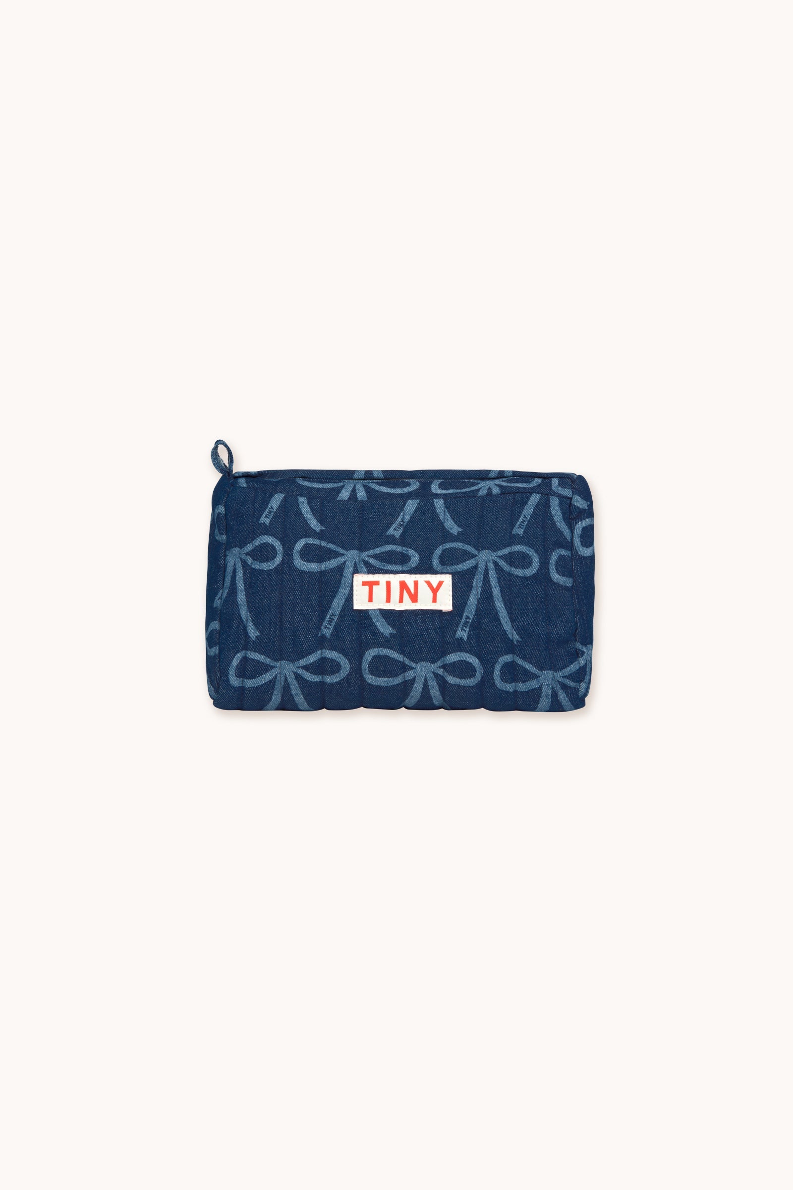 BOWS POUCH blue denim