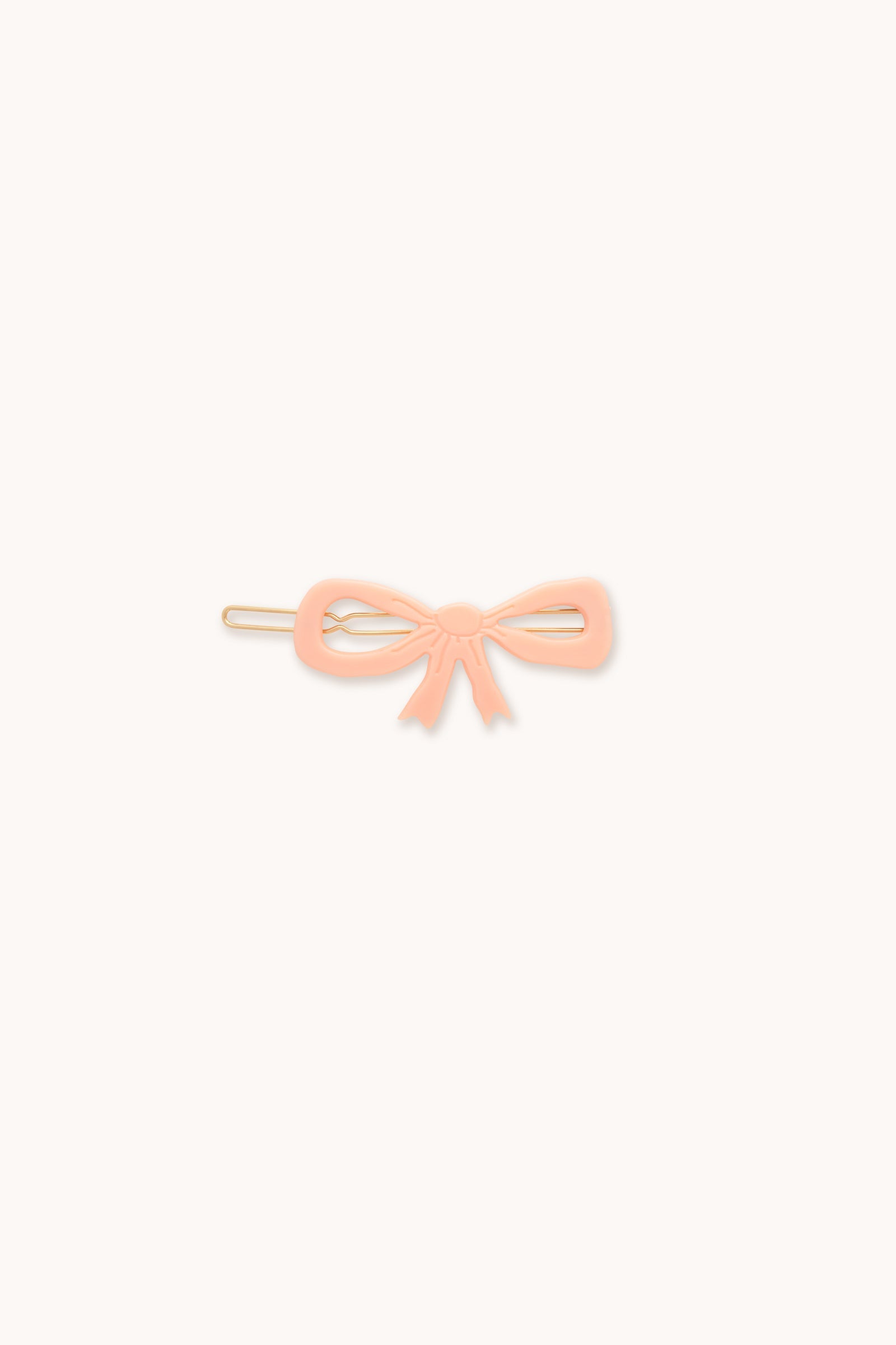 CLIP GRANDE BOW pastel pink