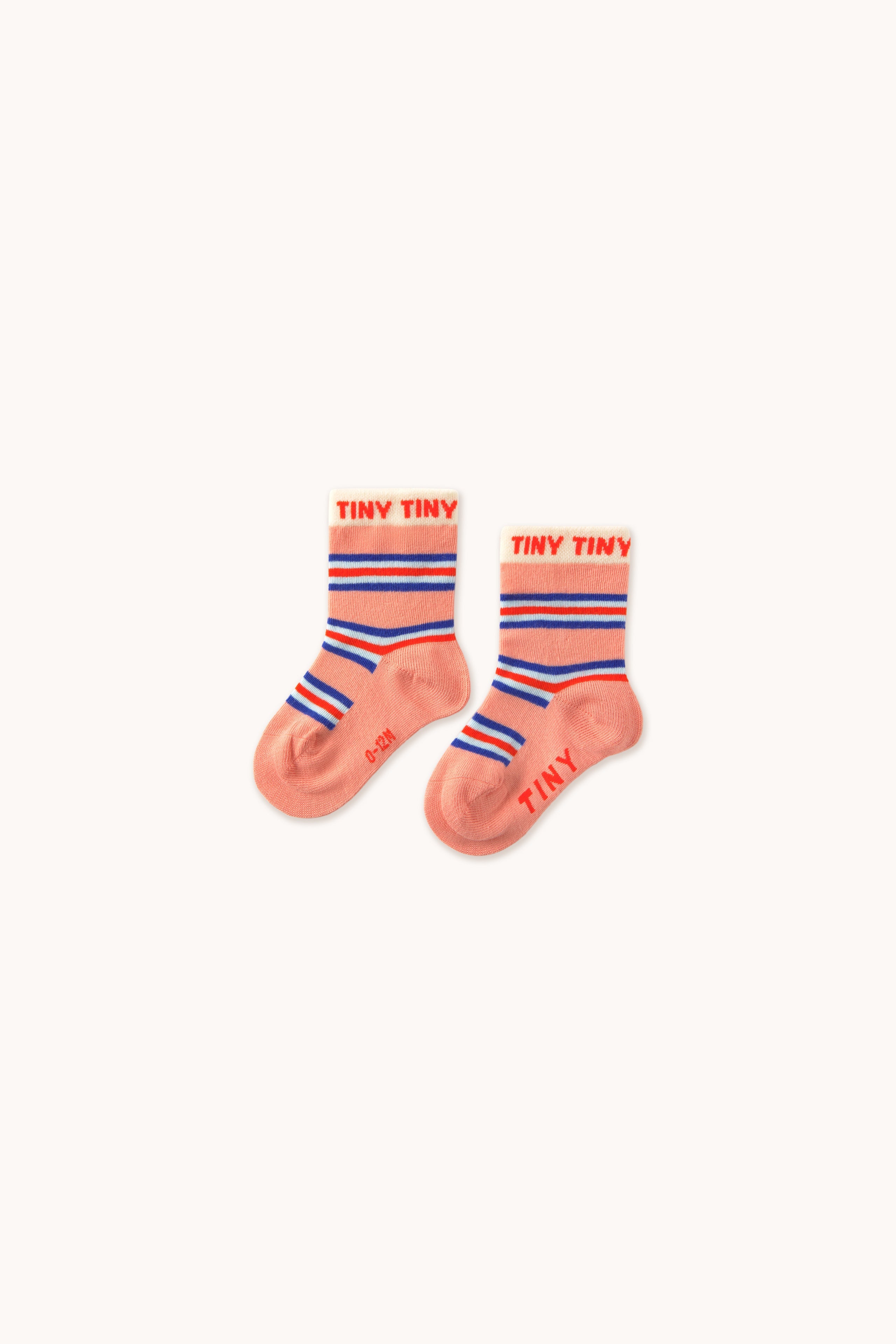 MULTICOLOR STRIPES MEDIUM SOCKS dark pink