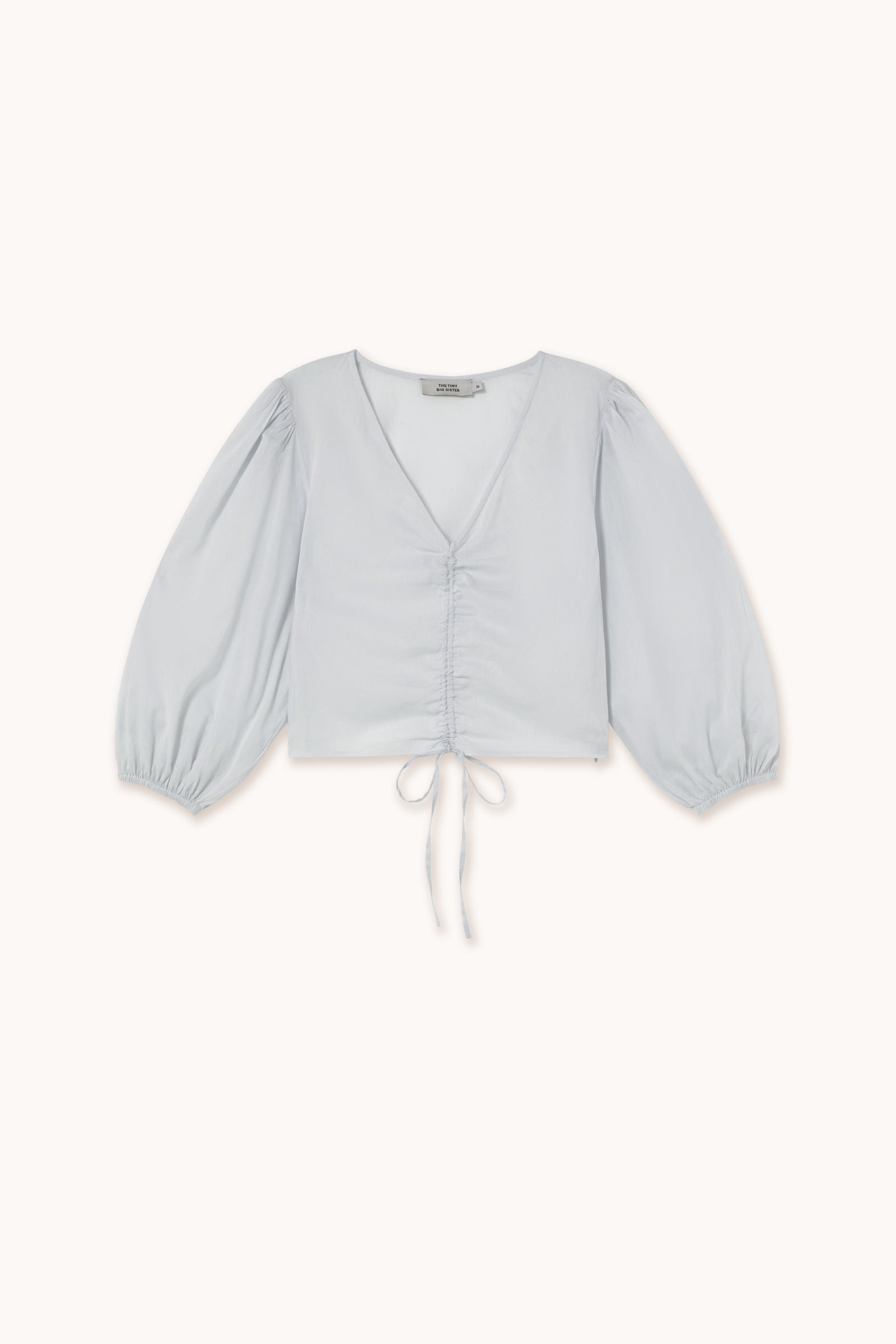 V-NECK BLOUSE ice blue