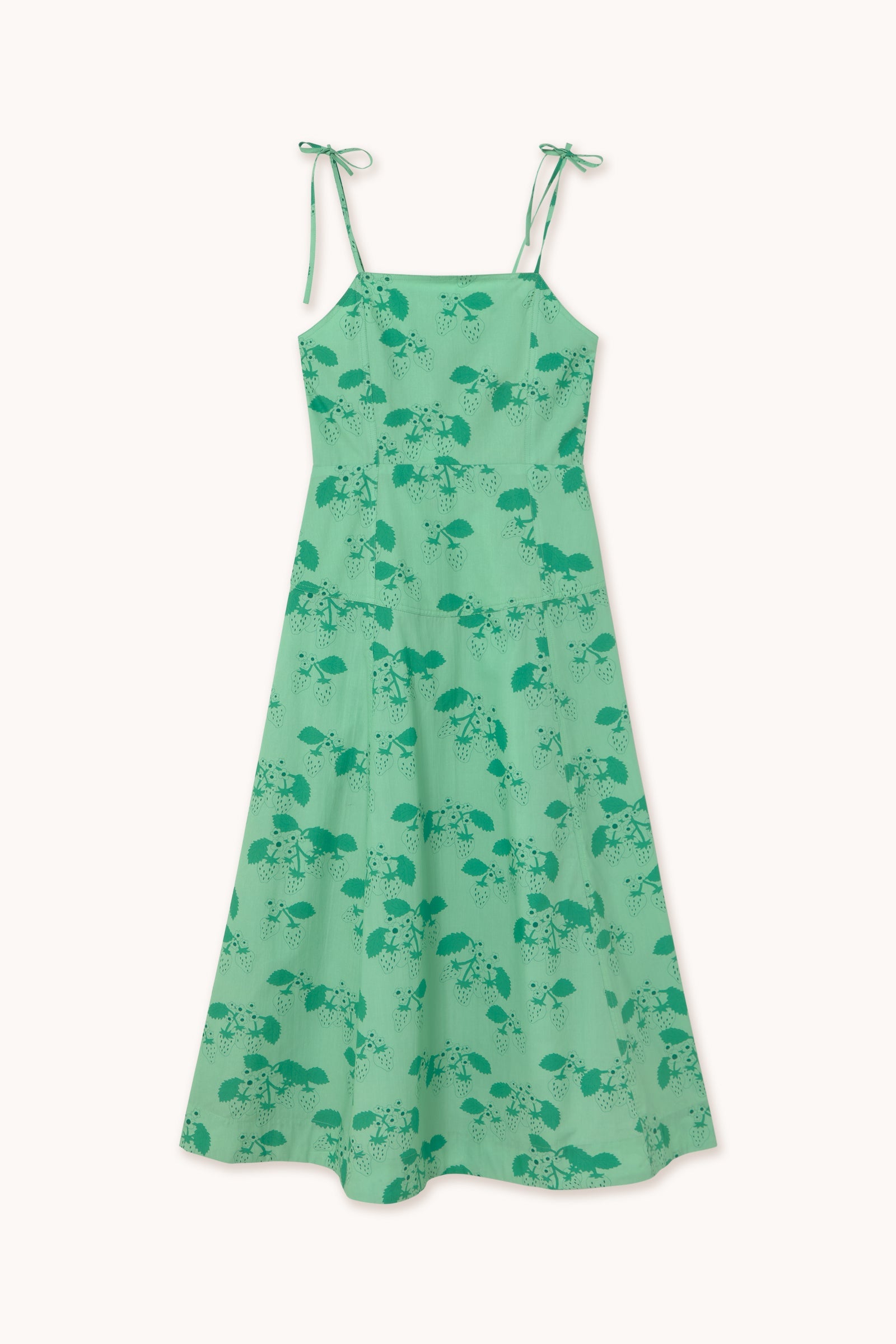 VESTIDO STRAWBERRIES washed emerald