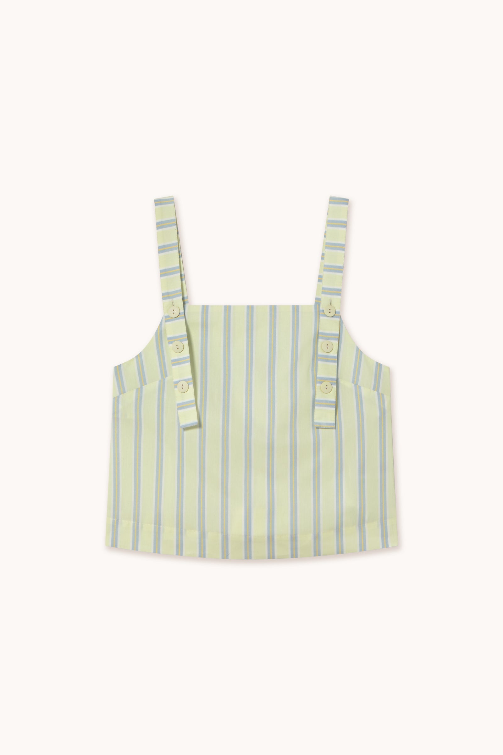 TOP CON TIRANTES A RAYAS pastel yellow