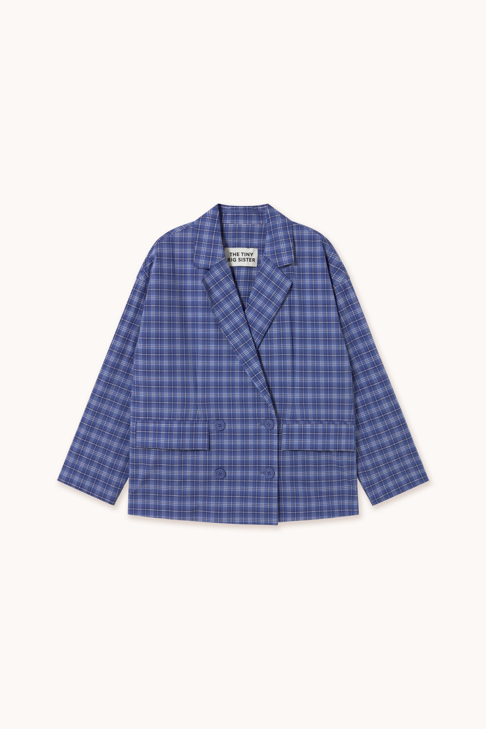 BLAZER A CUADROS azure