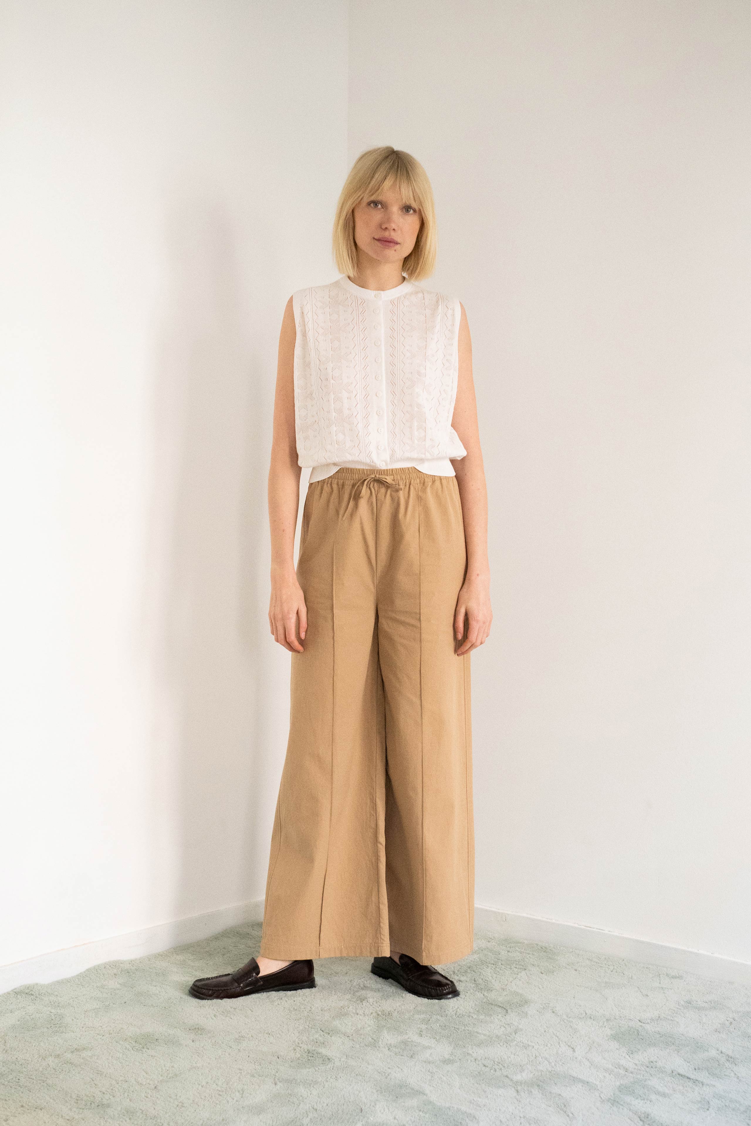 PANTALÓN DE SARGA vanilla