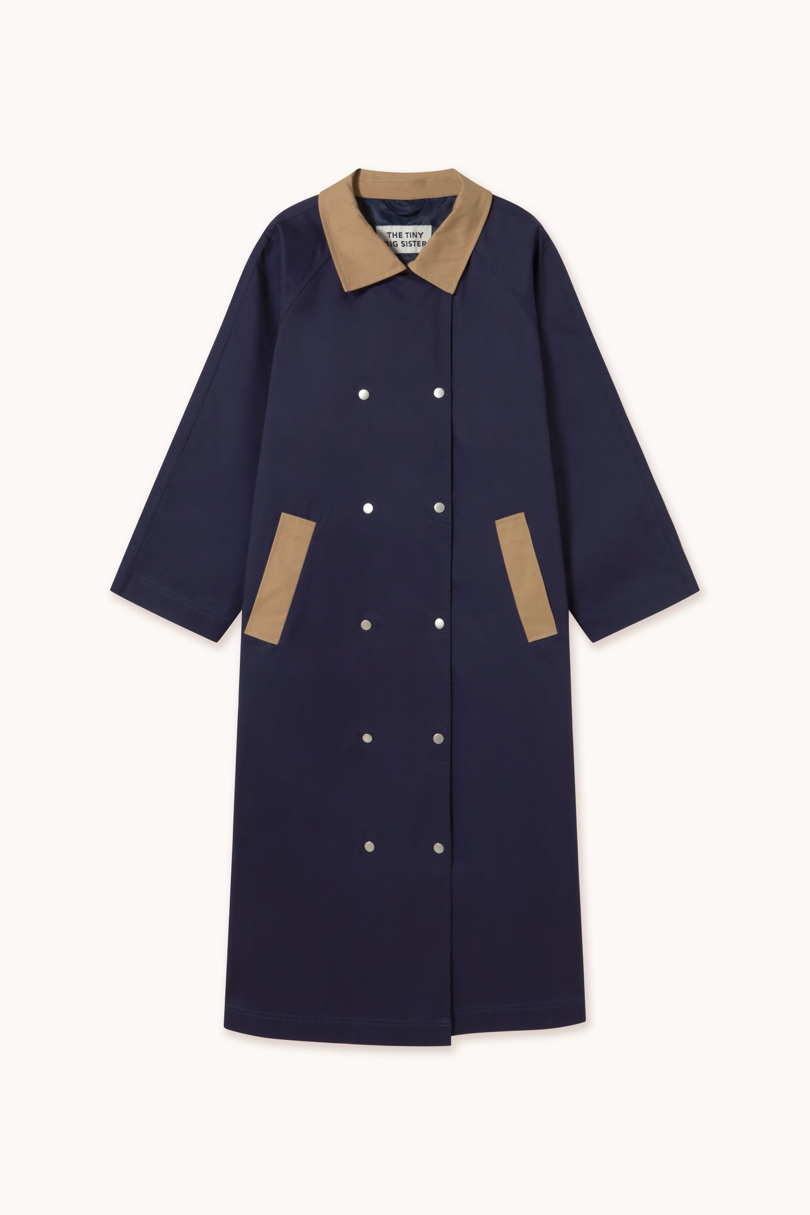 GABARDINA COLOR BLOCK navy