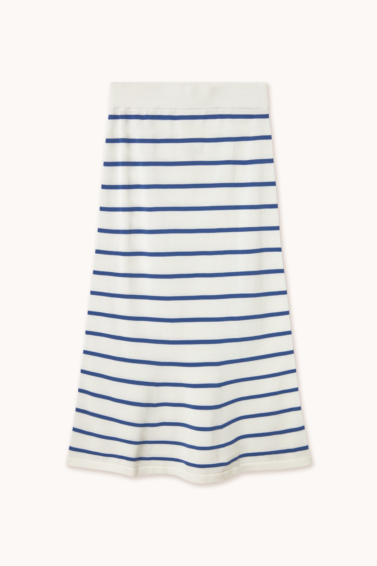 FALDA A RAYAS off-white/azure