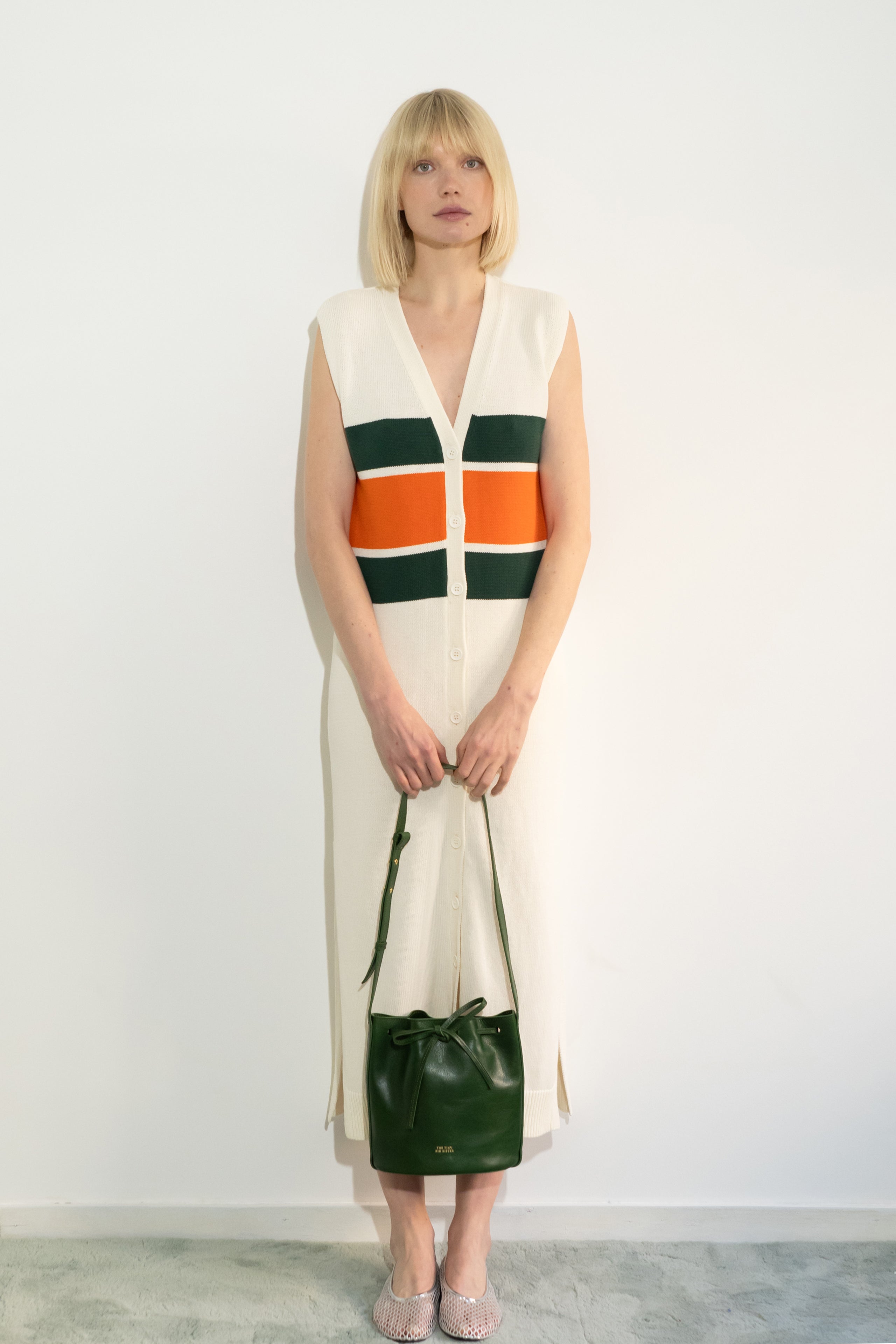 VESTIDO SIN MANGAS off-white
