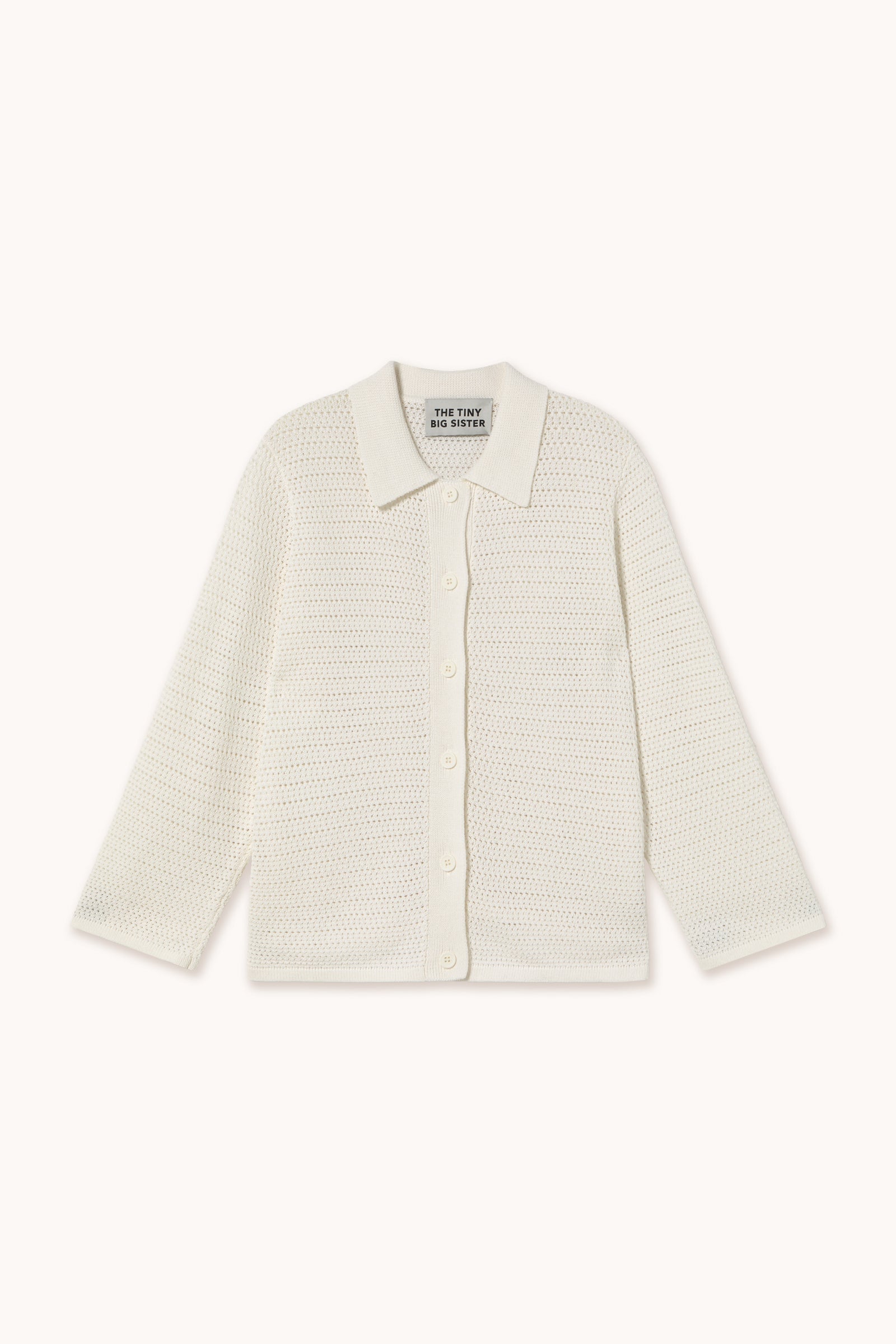 BLUSA DE PUNTO CALADO off-white