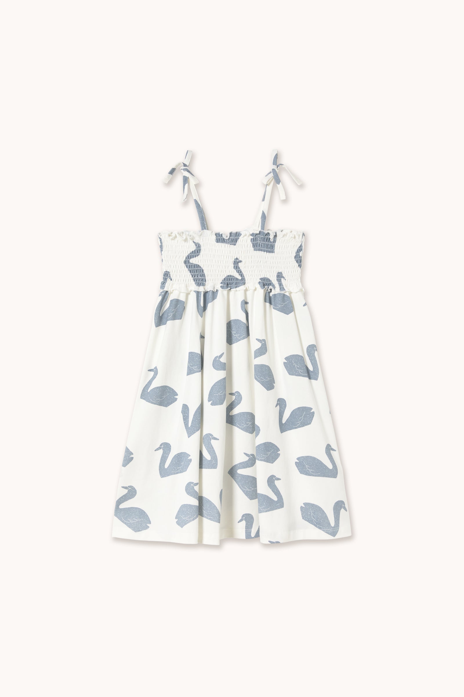 BIG SWANS KNITTED DRESS off-white