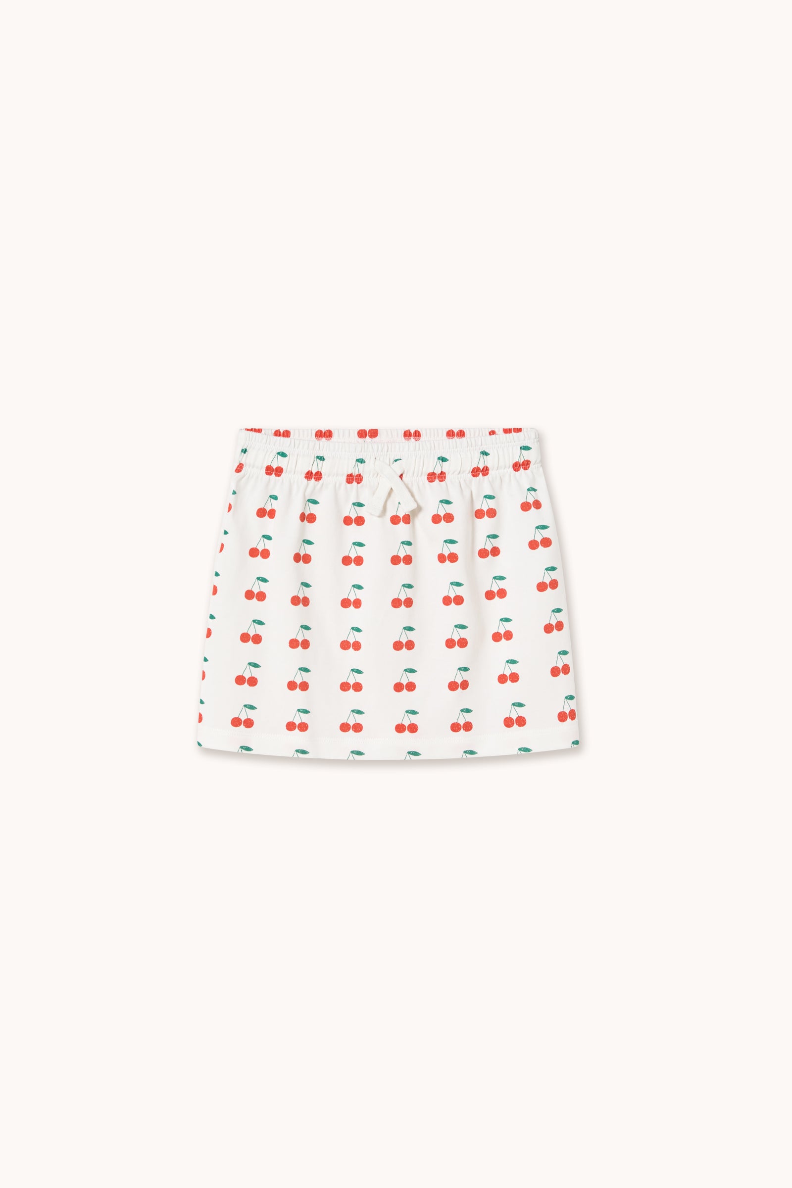 CHERRIES KNITTED SKIRT off-white