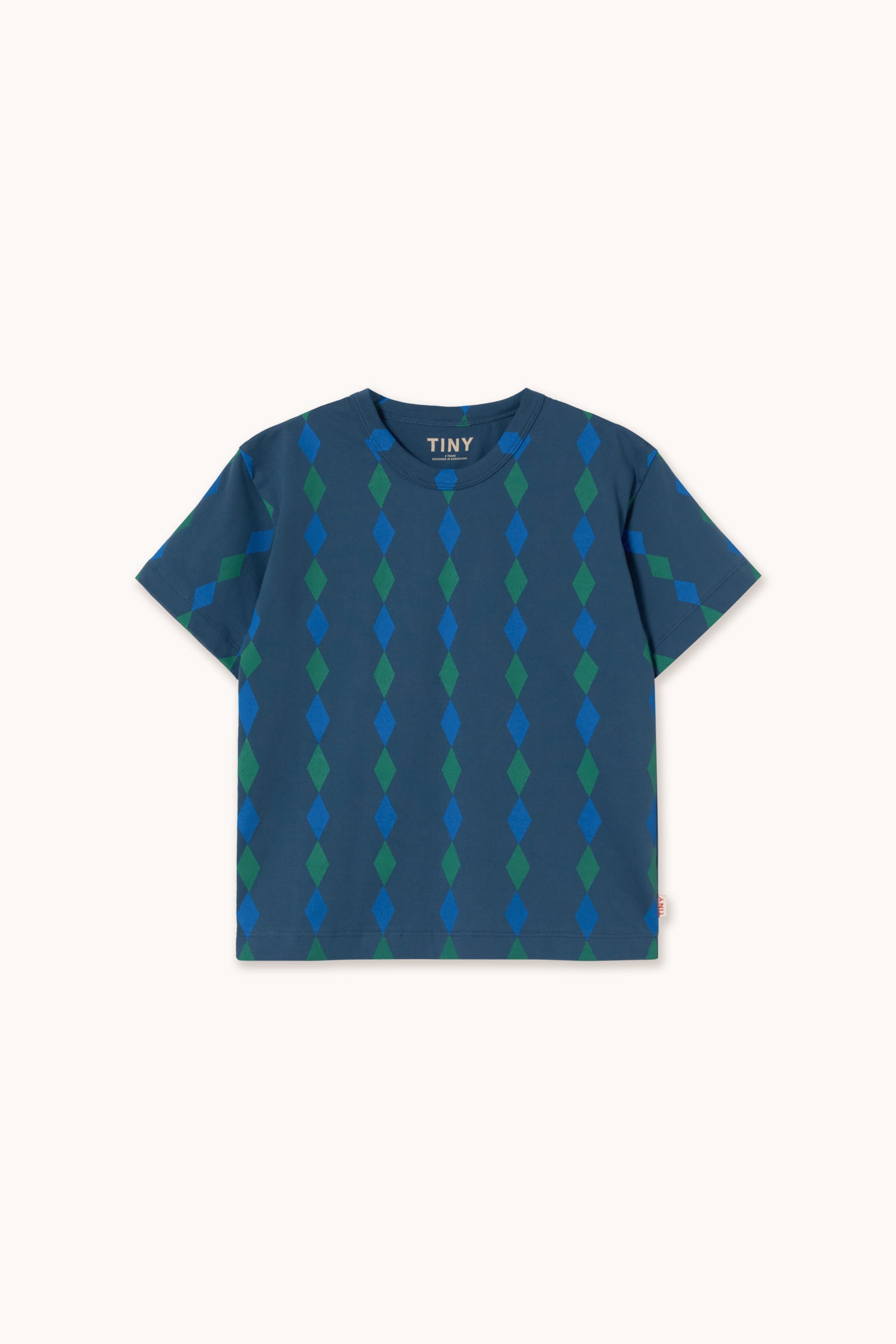 DIAMONDS KNITTED TEE light navy