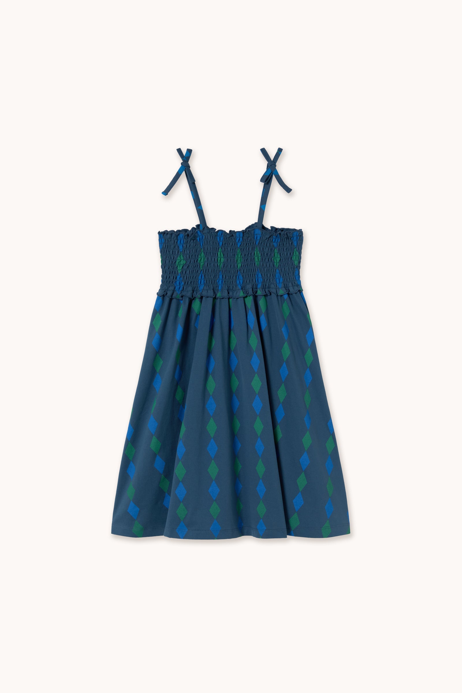 DIAMONDS KNITTED DRESS light navy