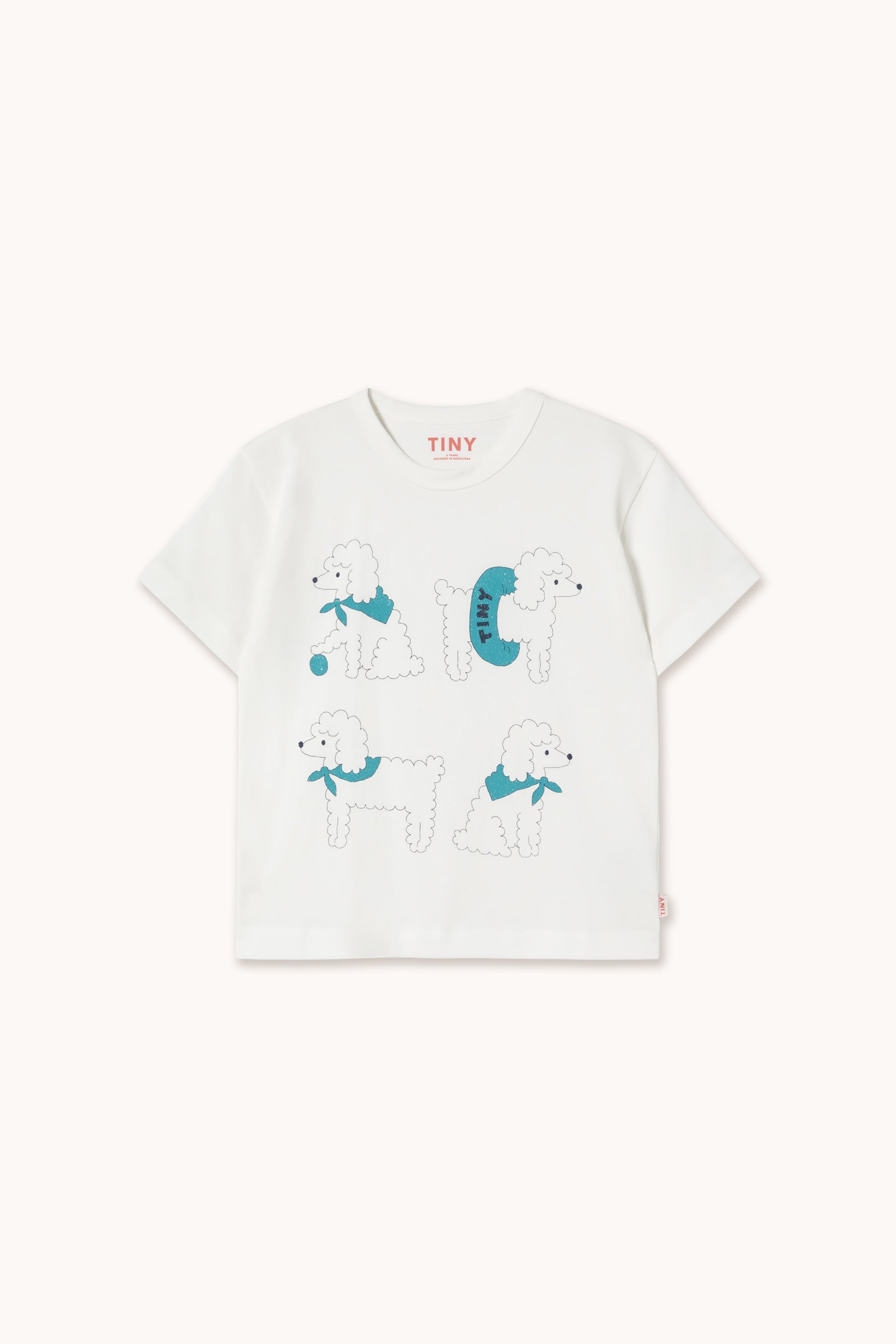 POODLE GRAPHIC TEE off-white