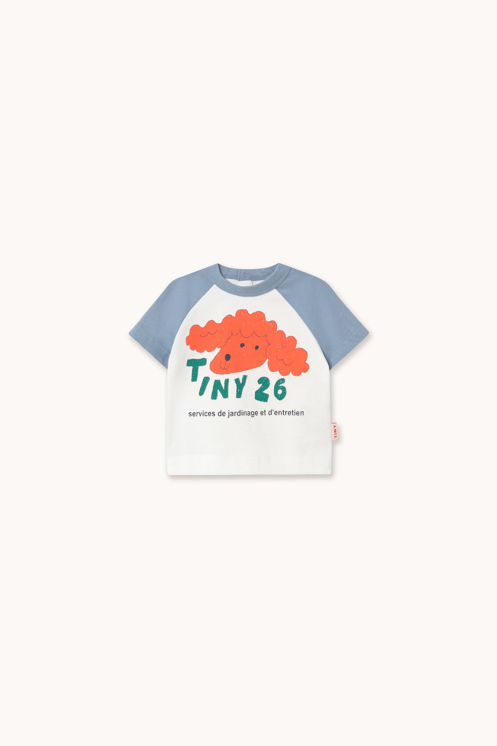 RED DOG GRAPHIC BABY TEE off-white