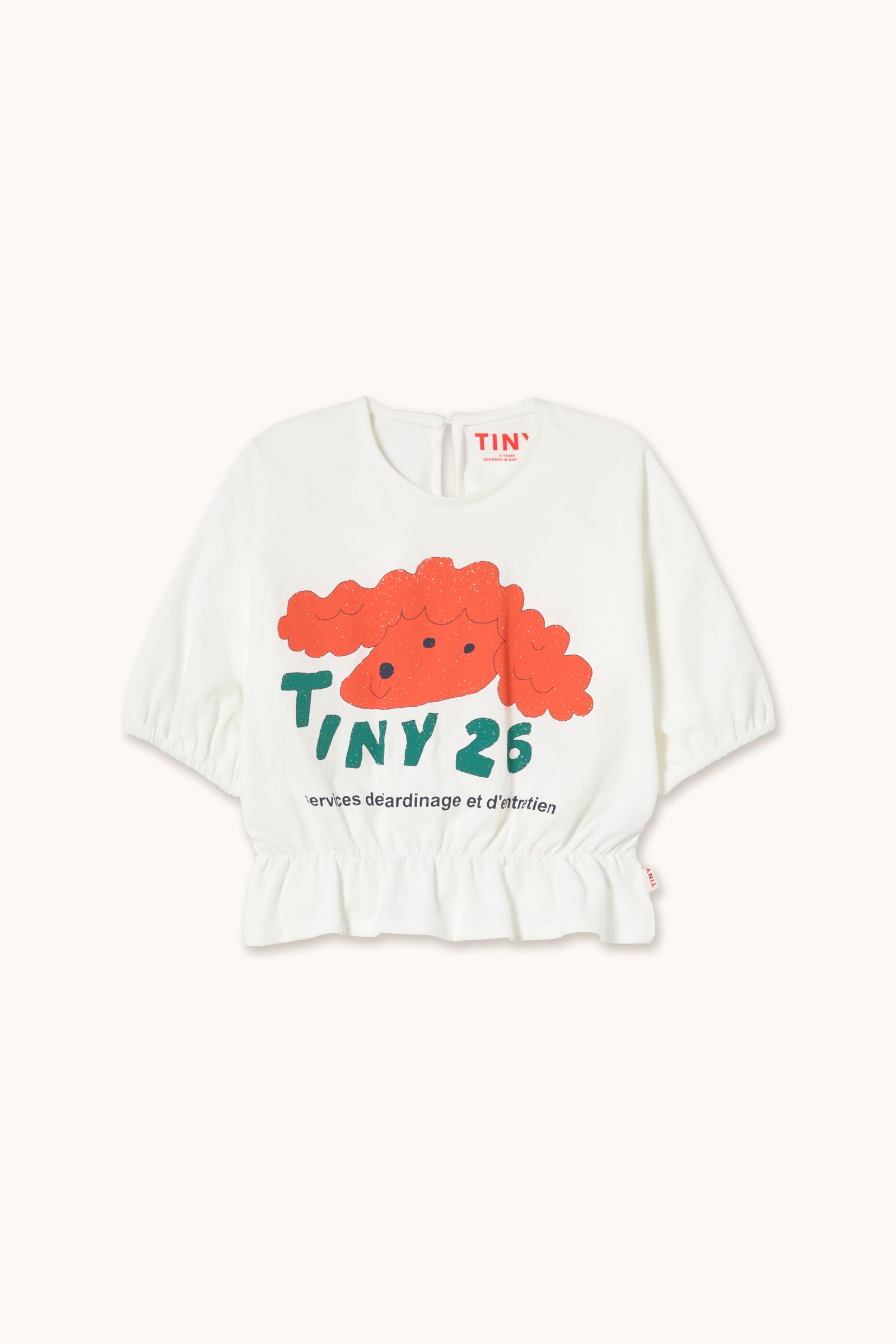 RED DOG GRAPHIC TOP off-white