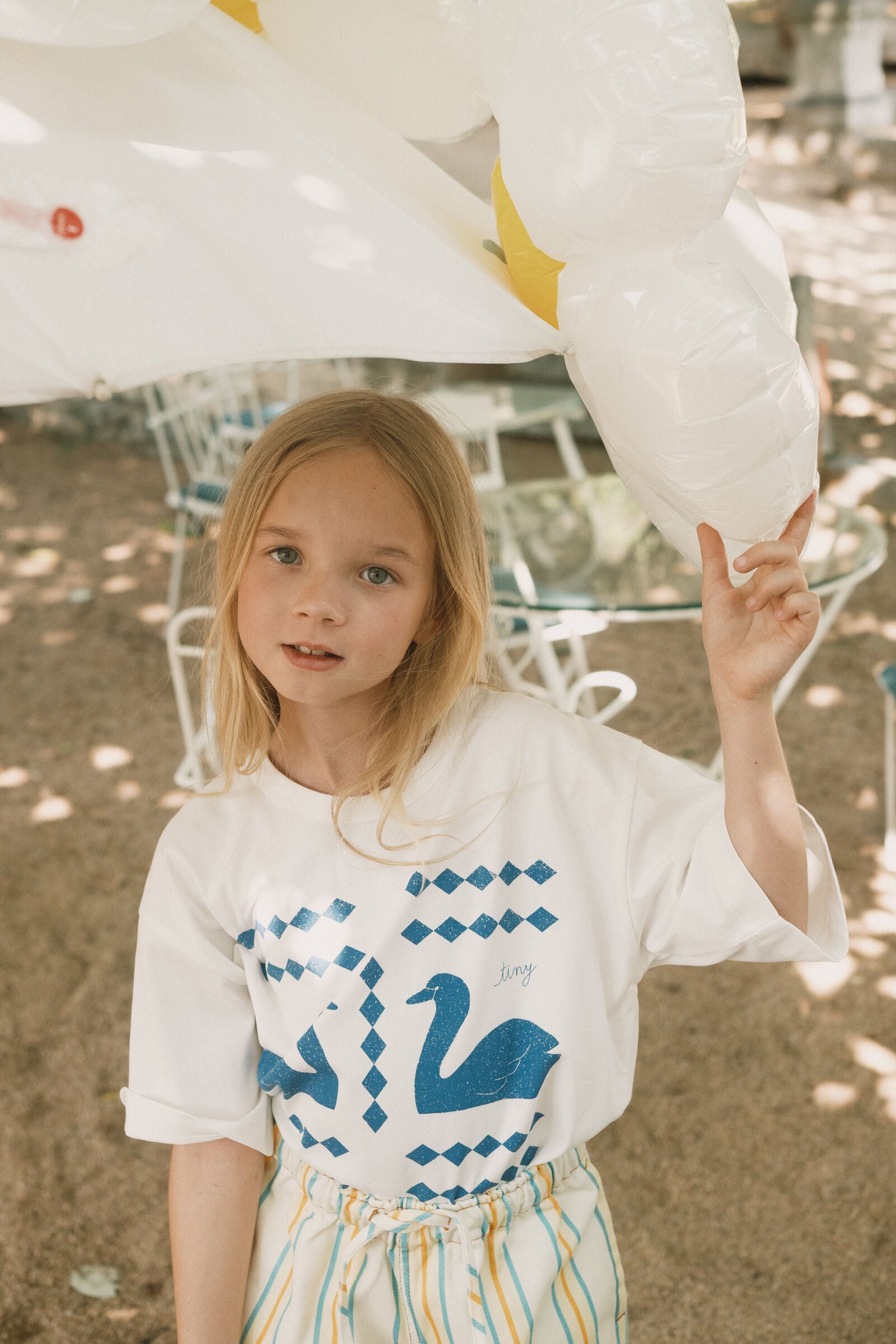 CAMISETA GRÁFICA SWANS DIAMONDS off-white