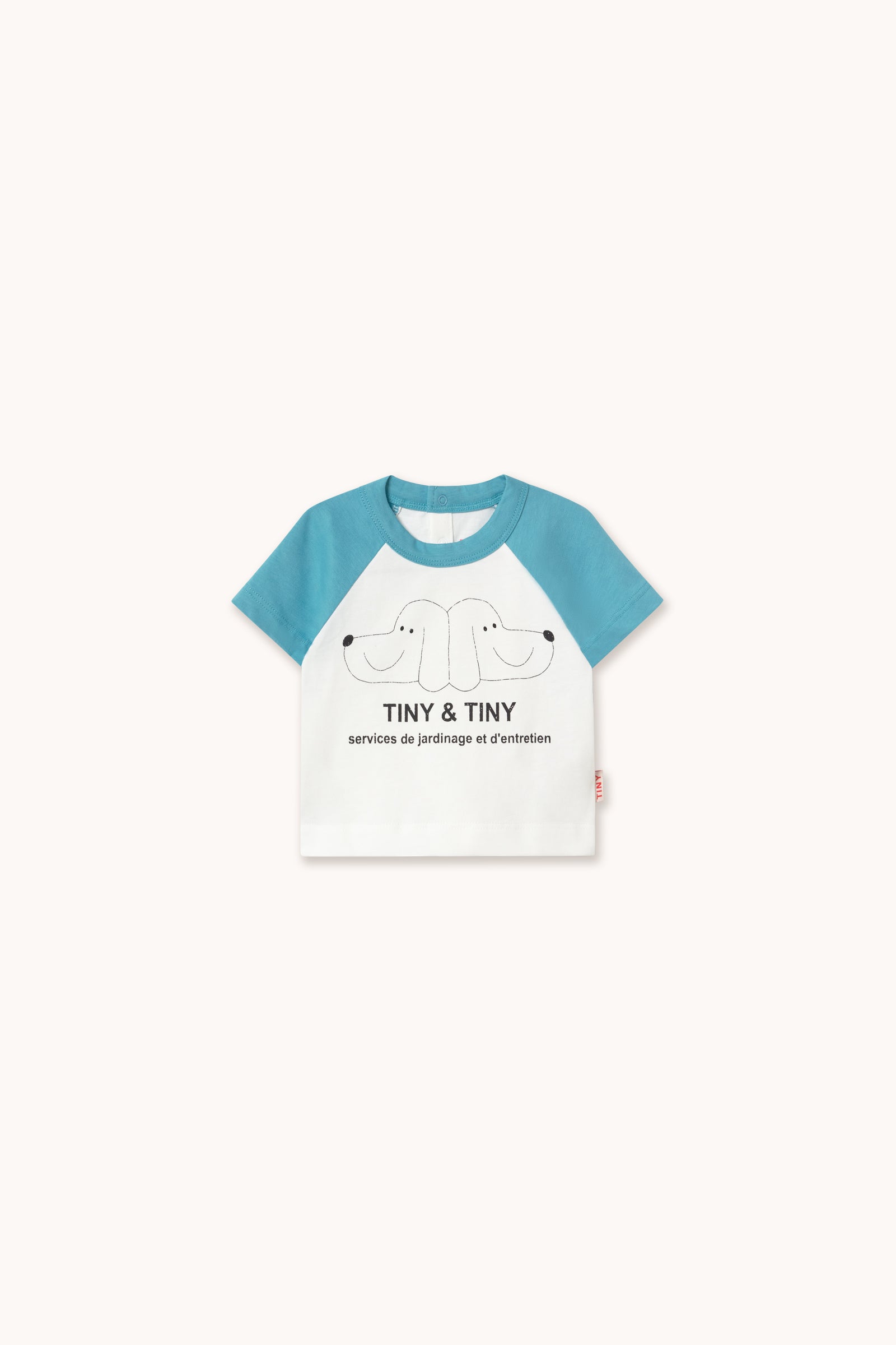 TINY&TINY GRAPHIC BABY TEE off-white