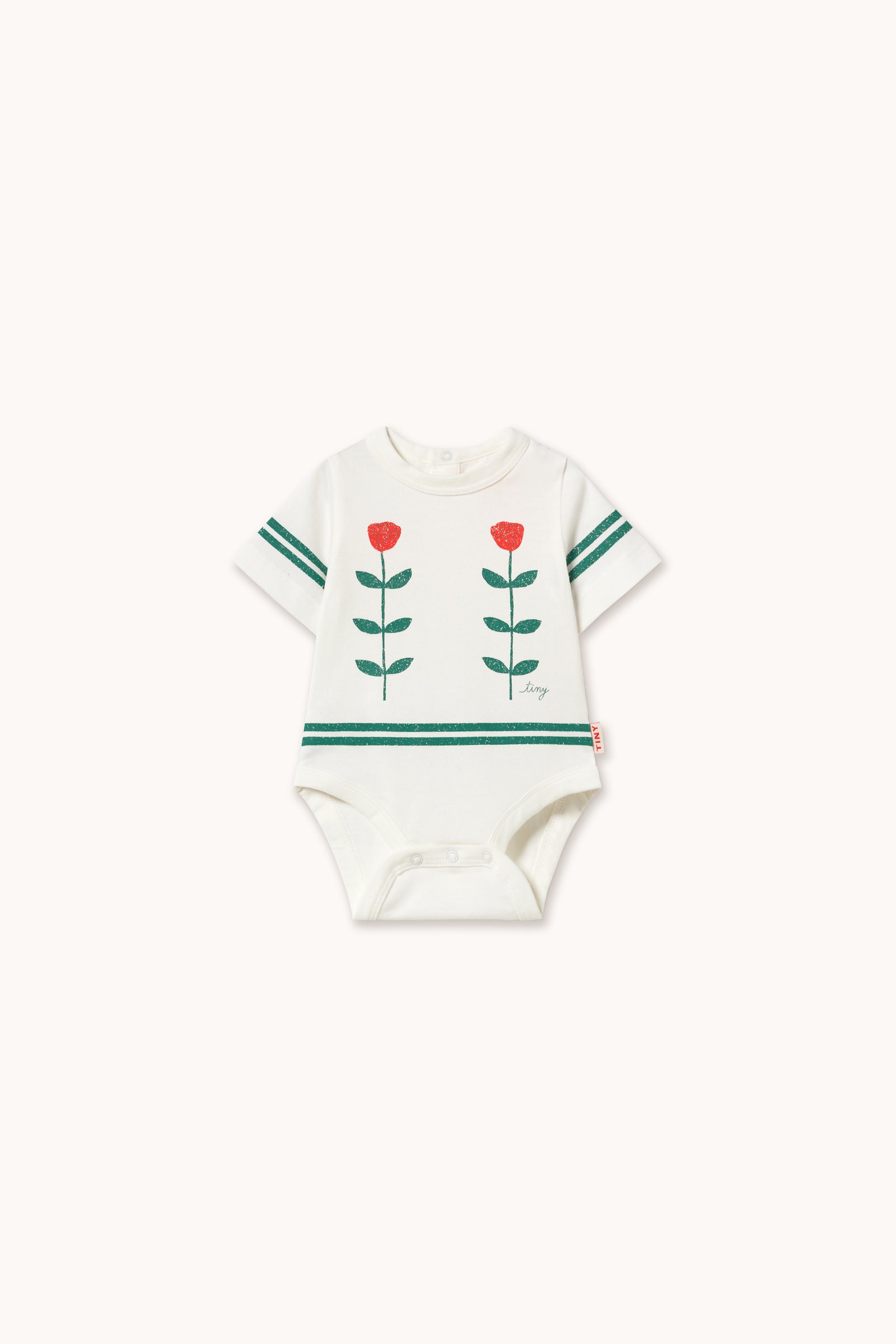 RED ROSES GRAPHIC BODY off-white