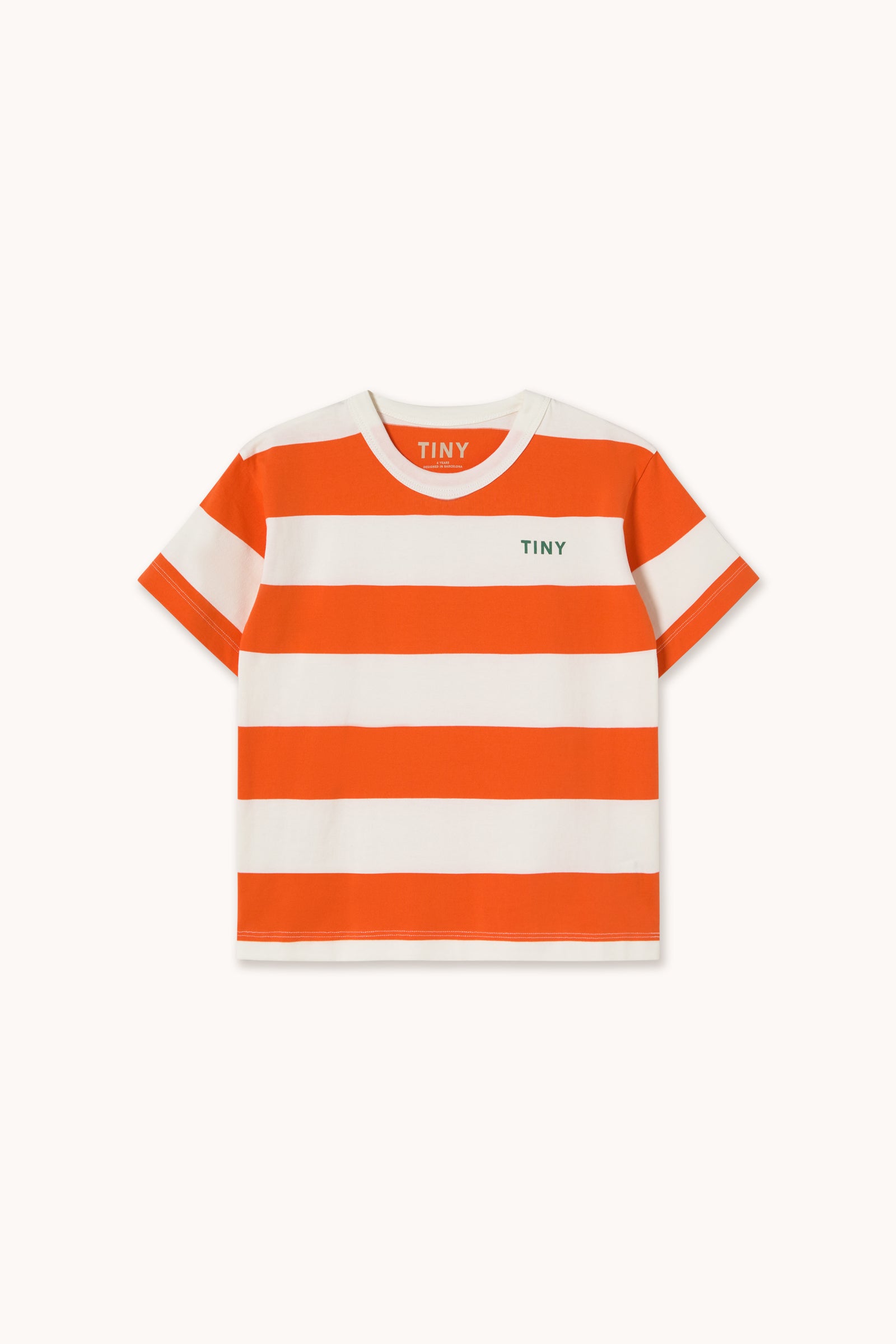 STRIPES KNIT TEE summer red