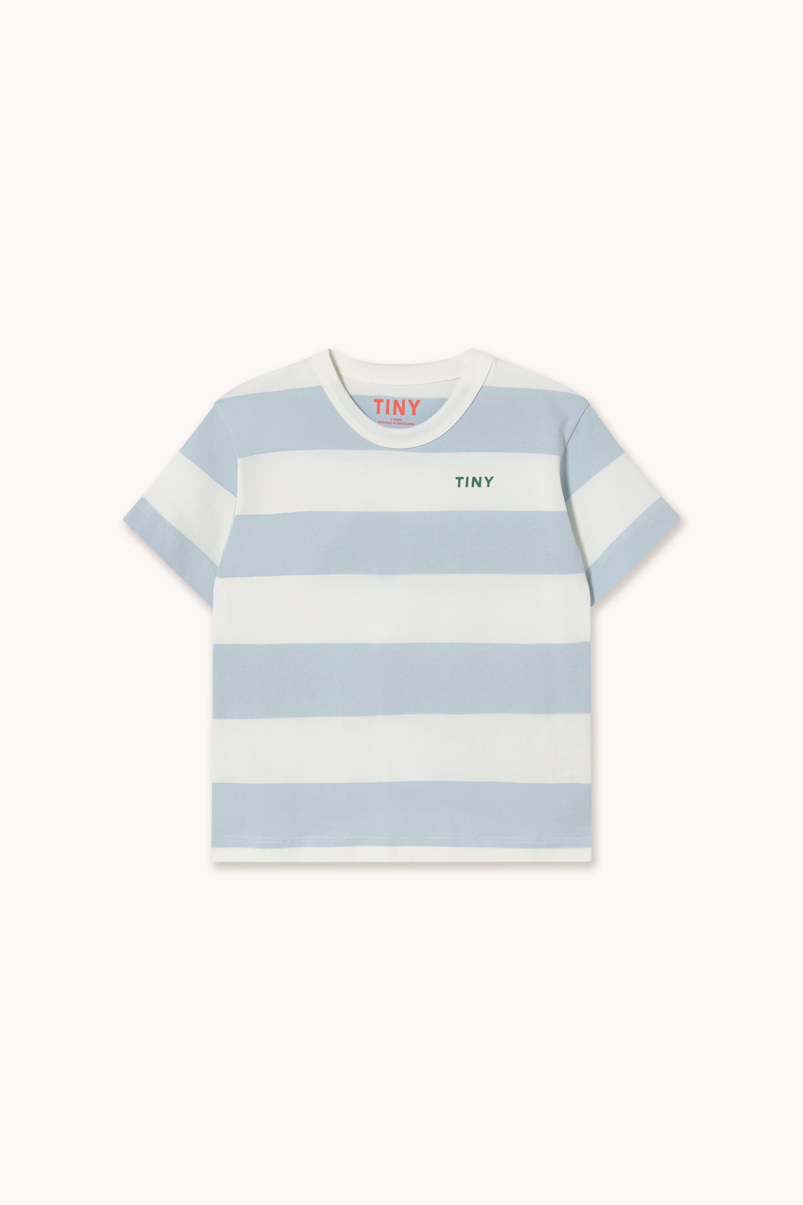 STRIPES KNIT TEE washed blue
