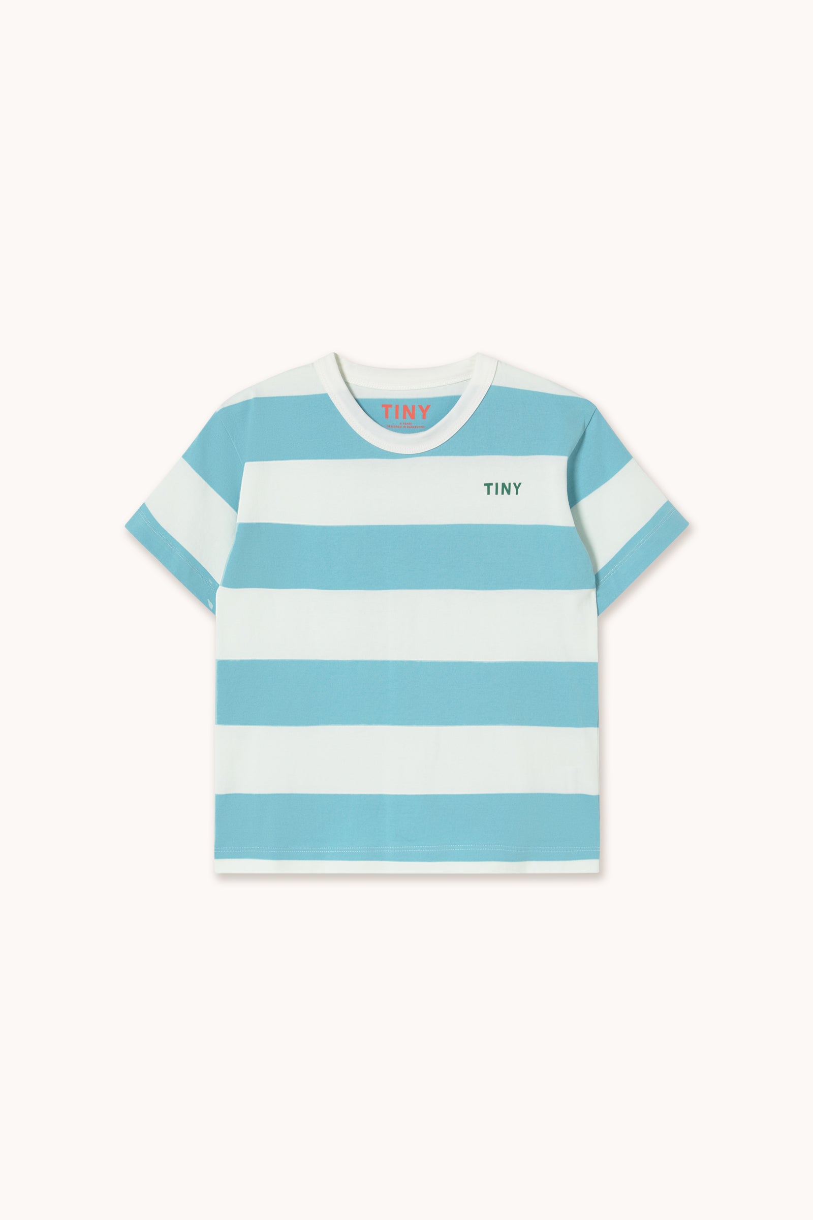STRIPES KNIT TEE light cyan