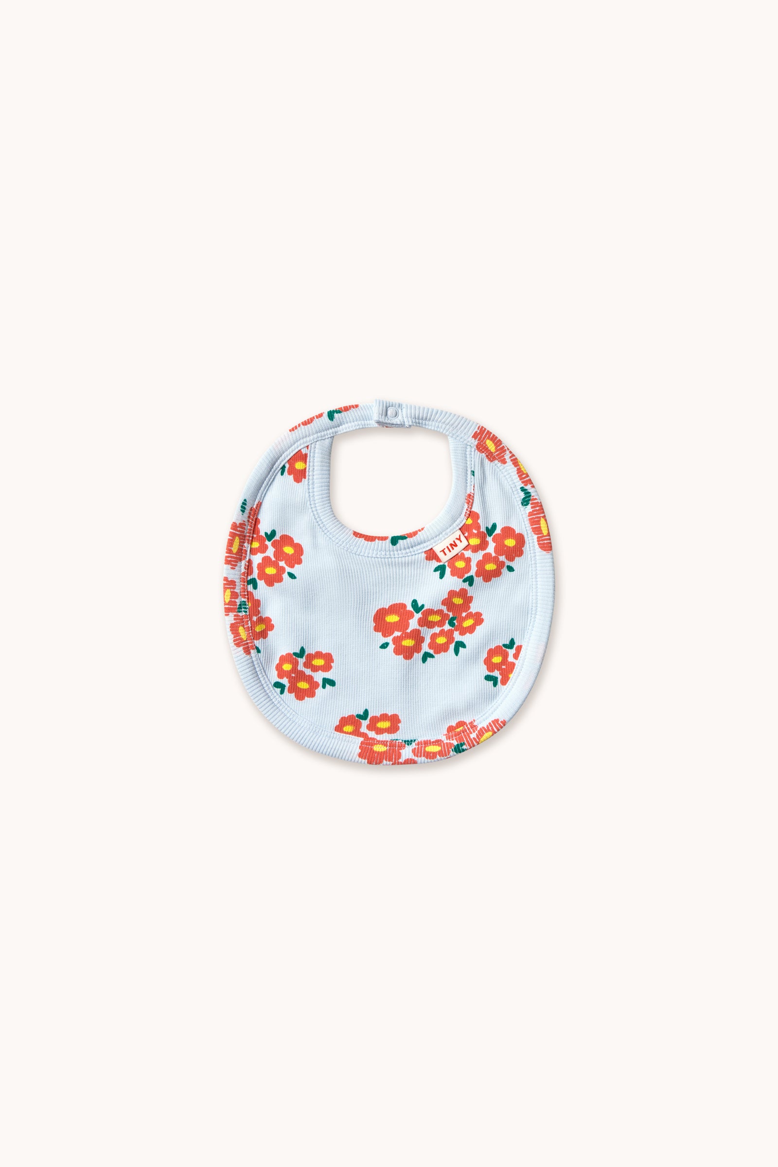 BLOSSOMS RIB BIB ice blue