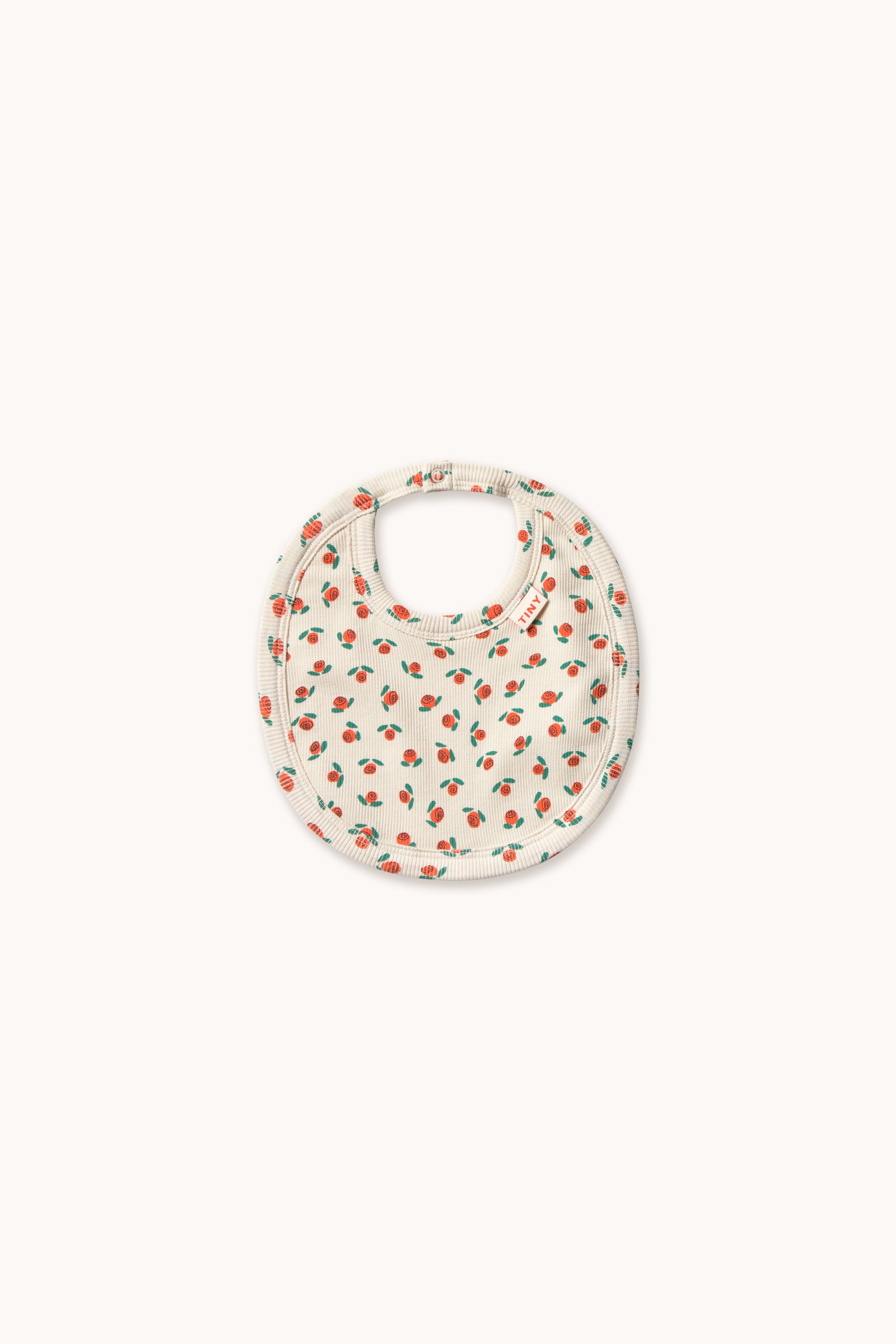 TINY ROSES RIB BIB off-white
