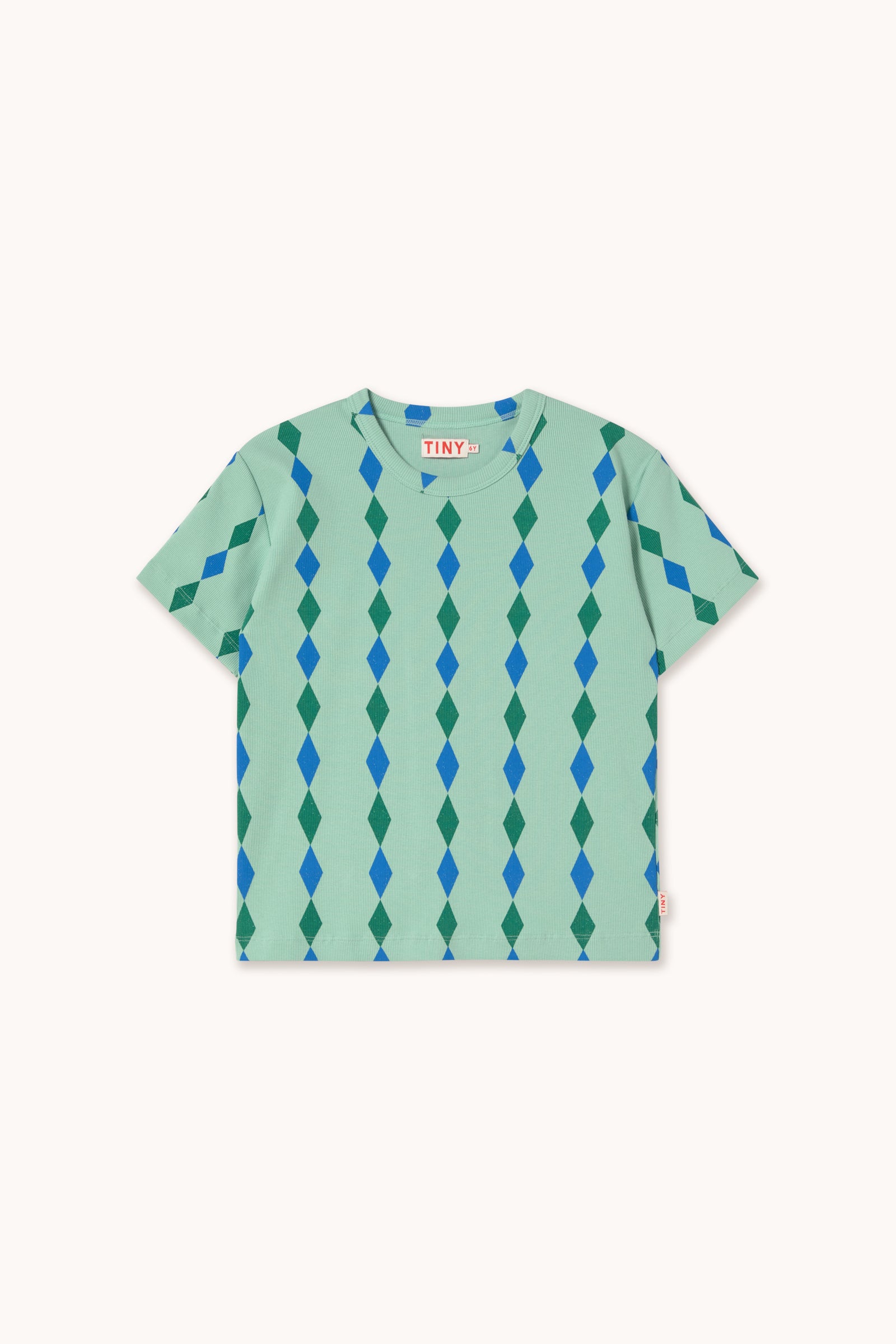 DIAMONDS RIB TEE washed emerald