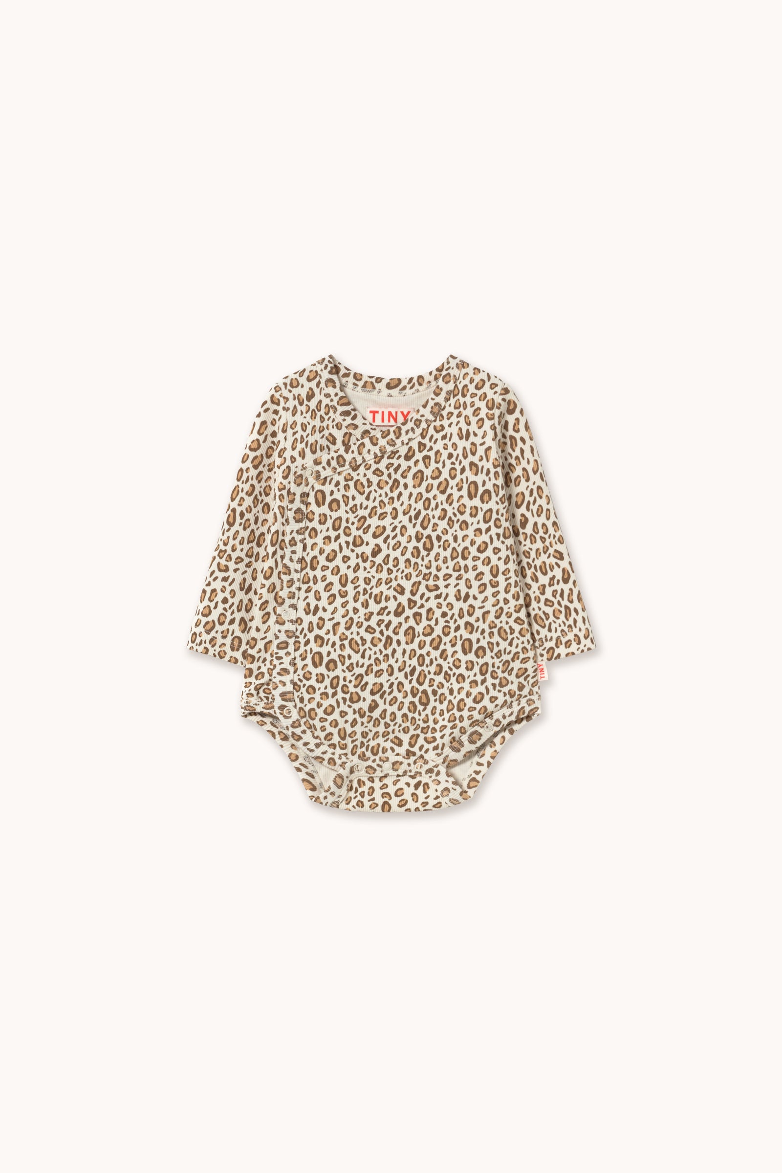 ANIMAL PRINT RIB CROSSED BODY light cream