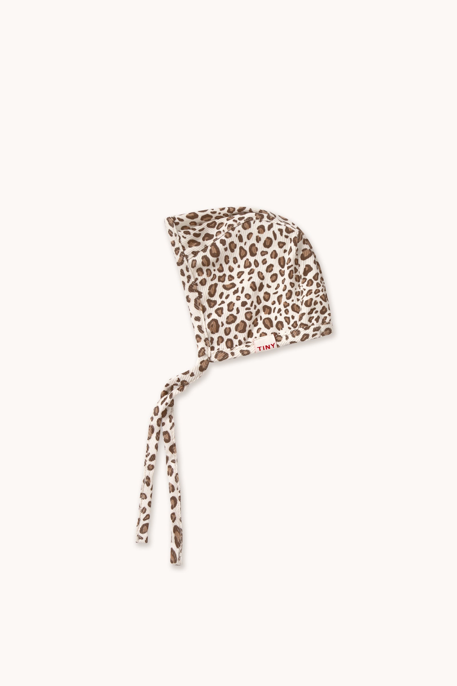ANIMAL PRINT RIB BONNET light cream