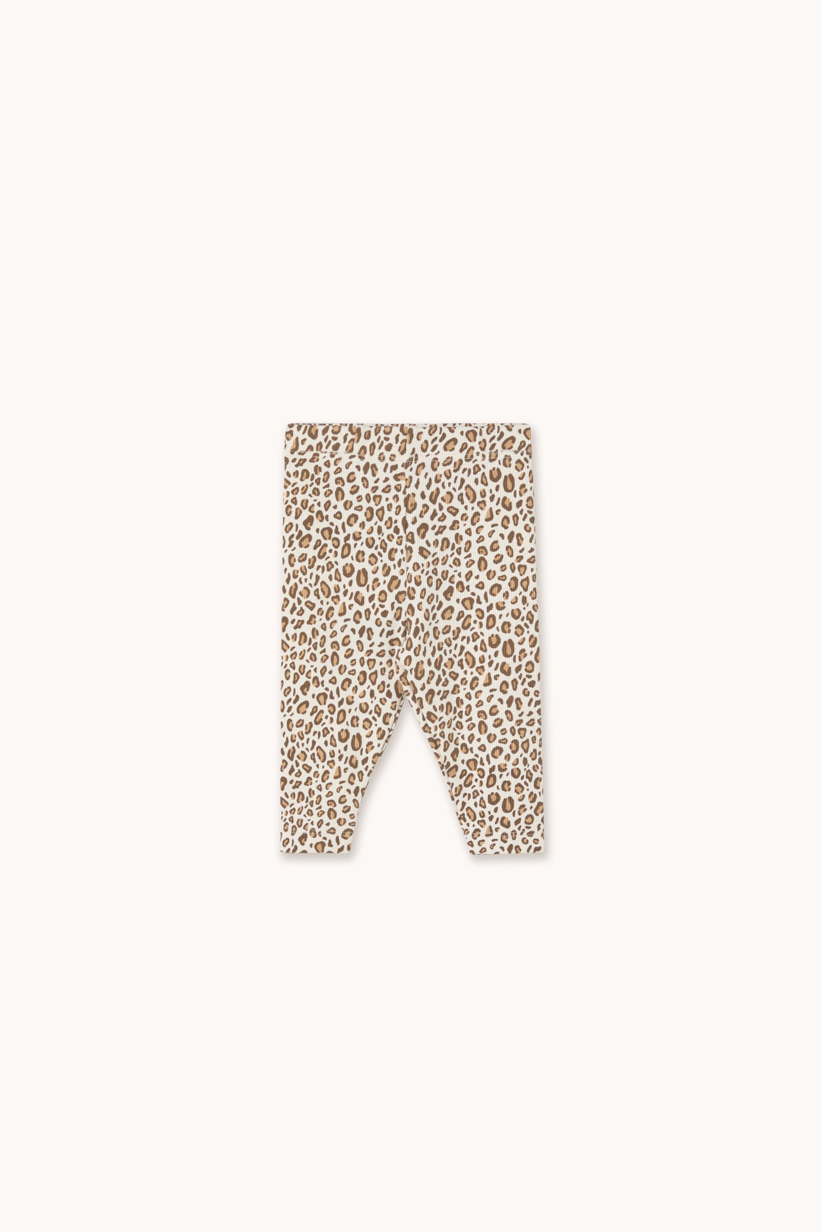 ANIMAL PRINT RIB BABY PANT light cream
