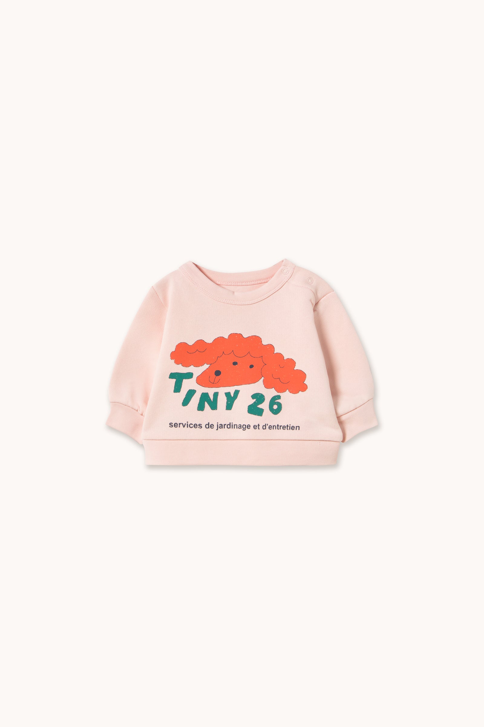 RED DOG BABY SWEATSHIRT pastel pink