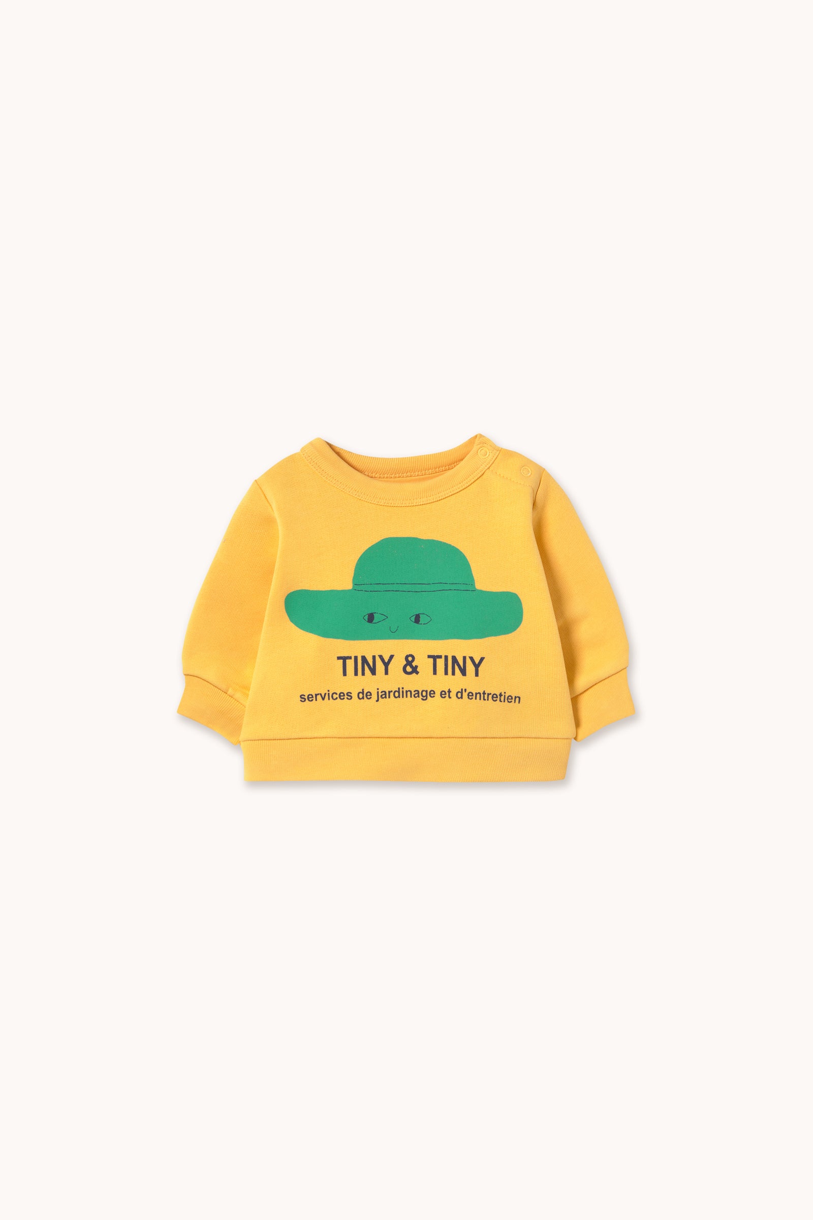 TINY HAT BABY SWEATSHIRT soft yellow