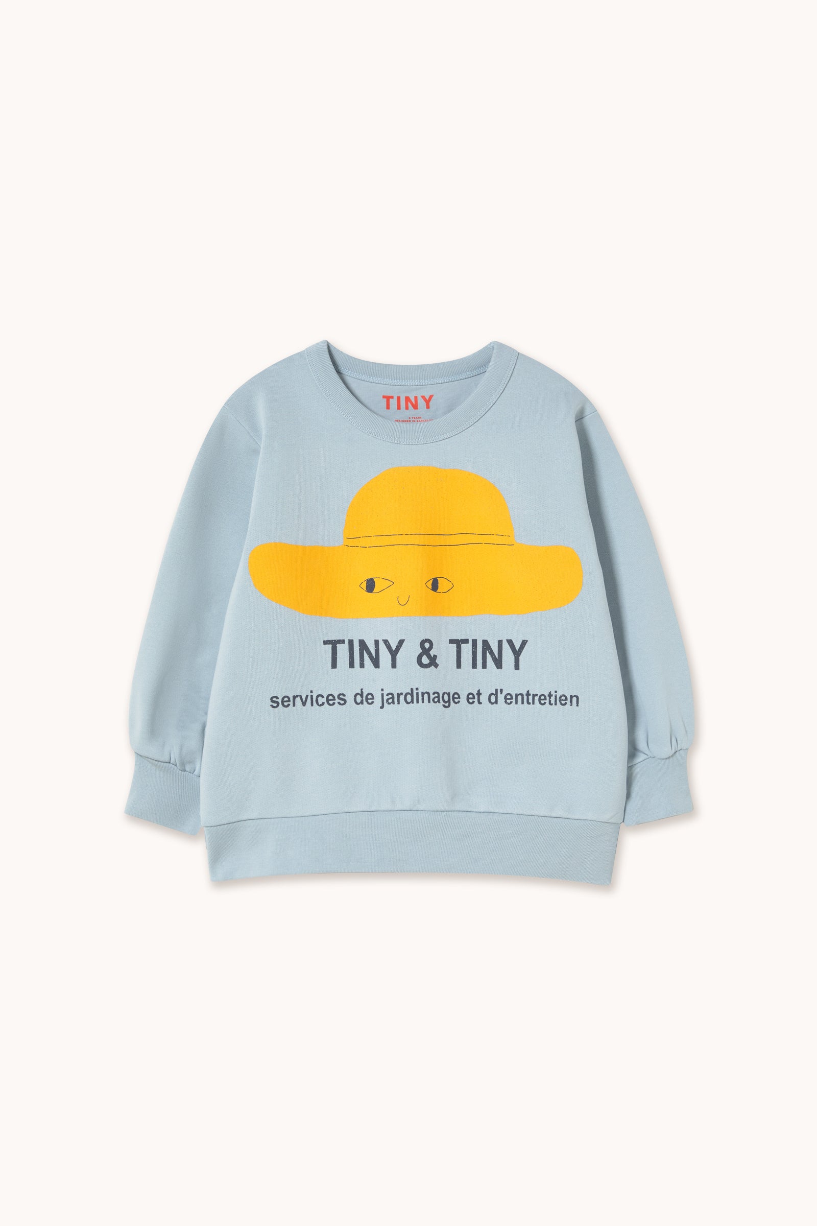 TINY HAT GRAPHIC SWEATSHIRT washed blue