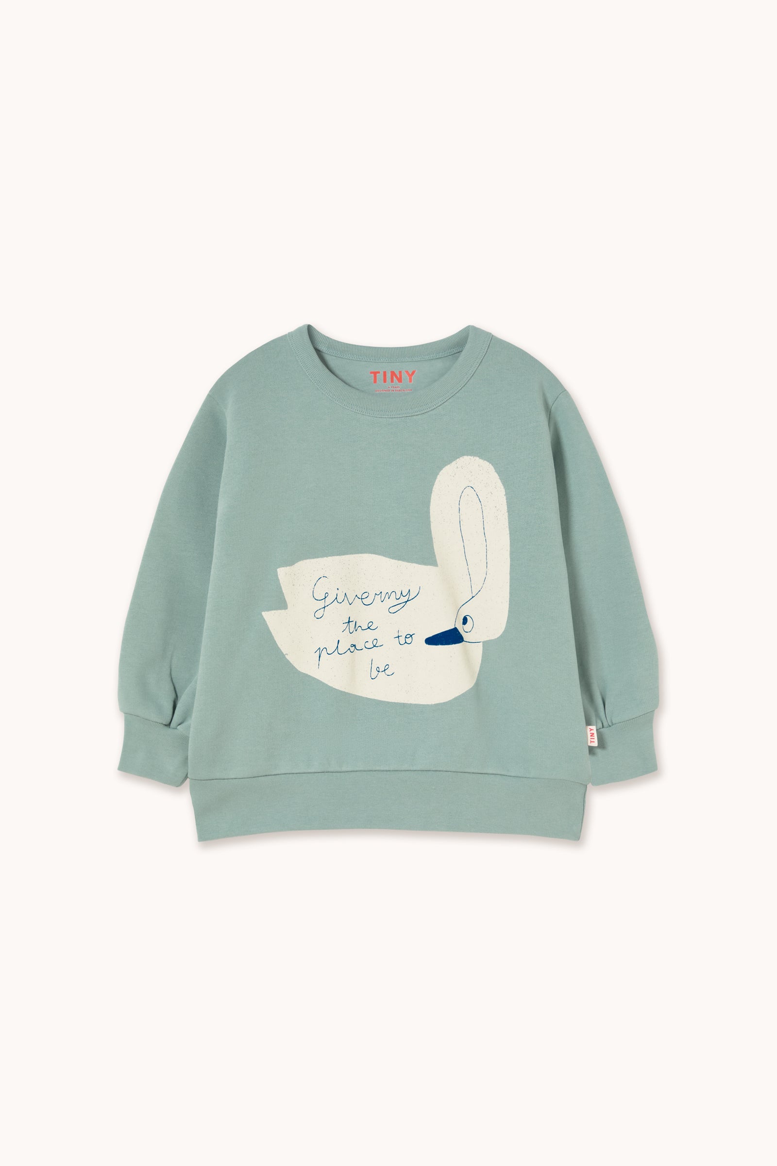 SWAN GRAPHIC SWEATSHIRT warm grey