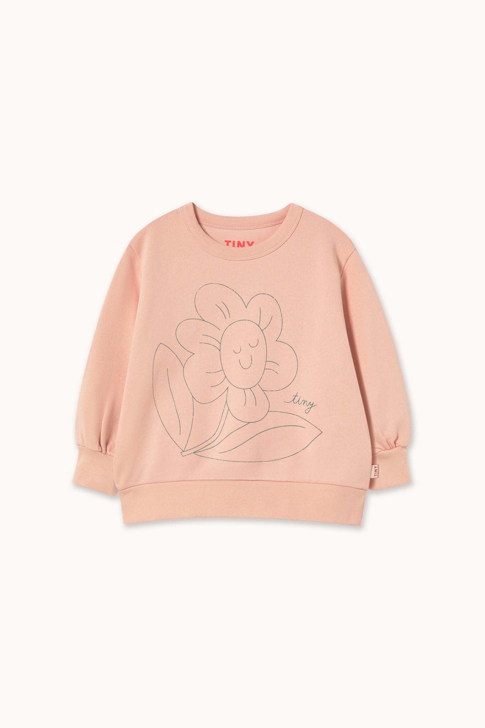 TINY FLOWER GRAPHIC SWEATSHIRT wild rose