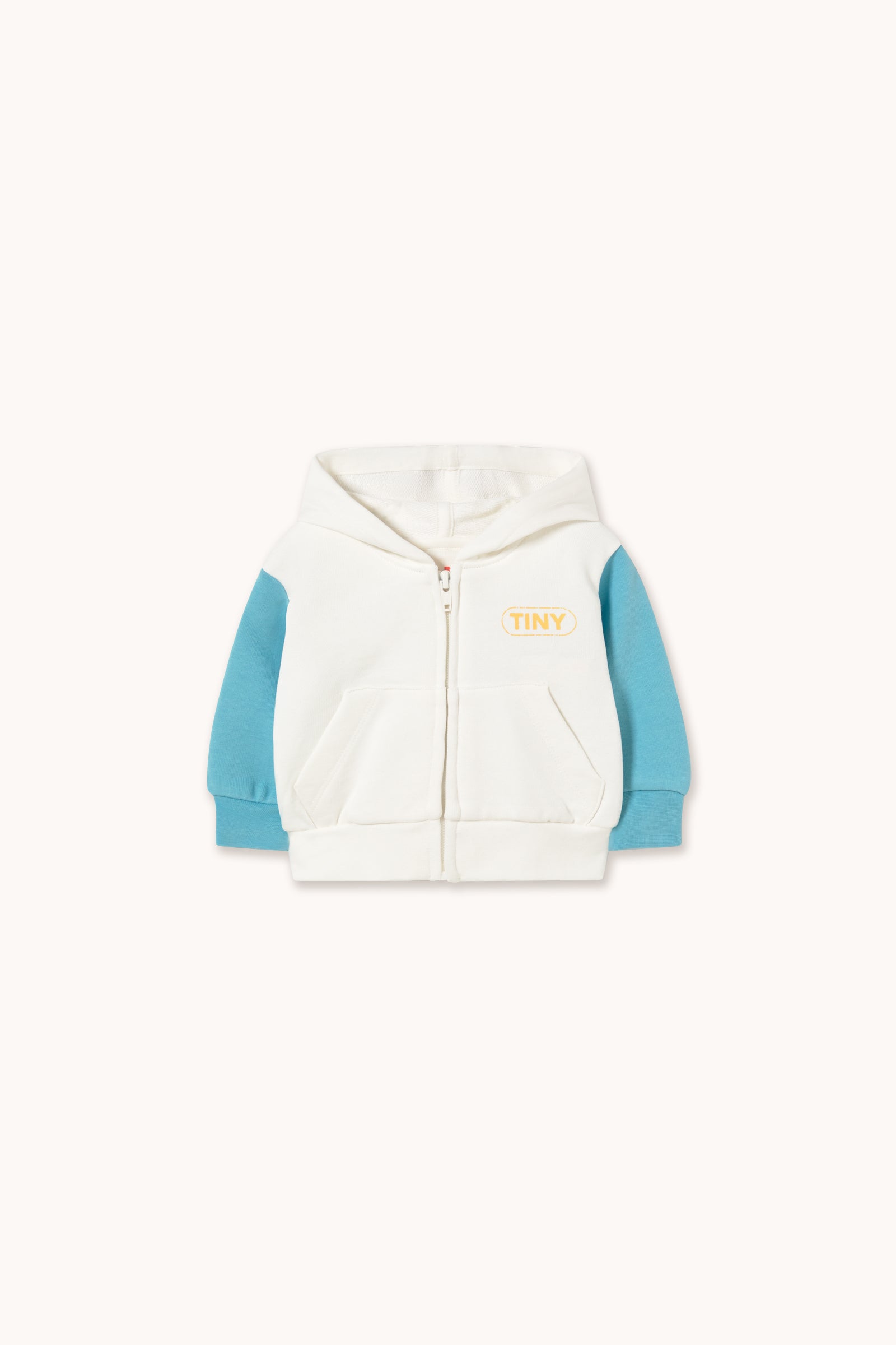 COLOR BLOCK BABY HOODIE off-white