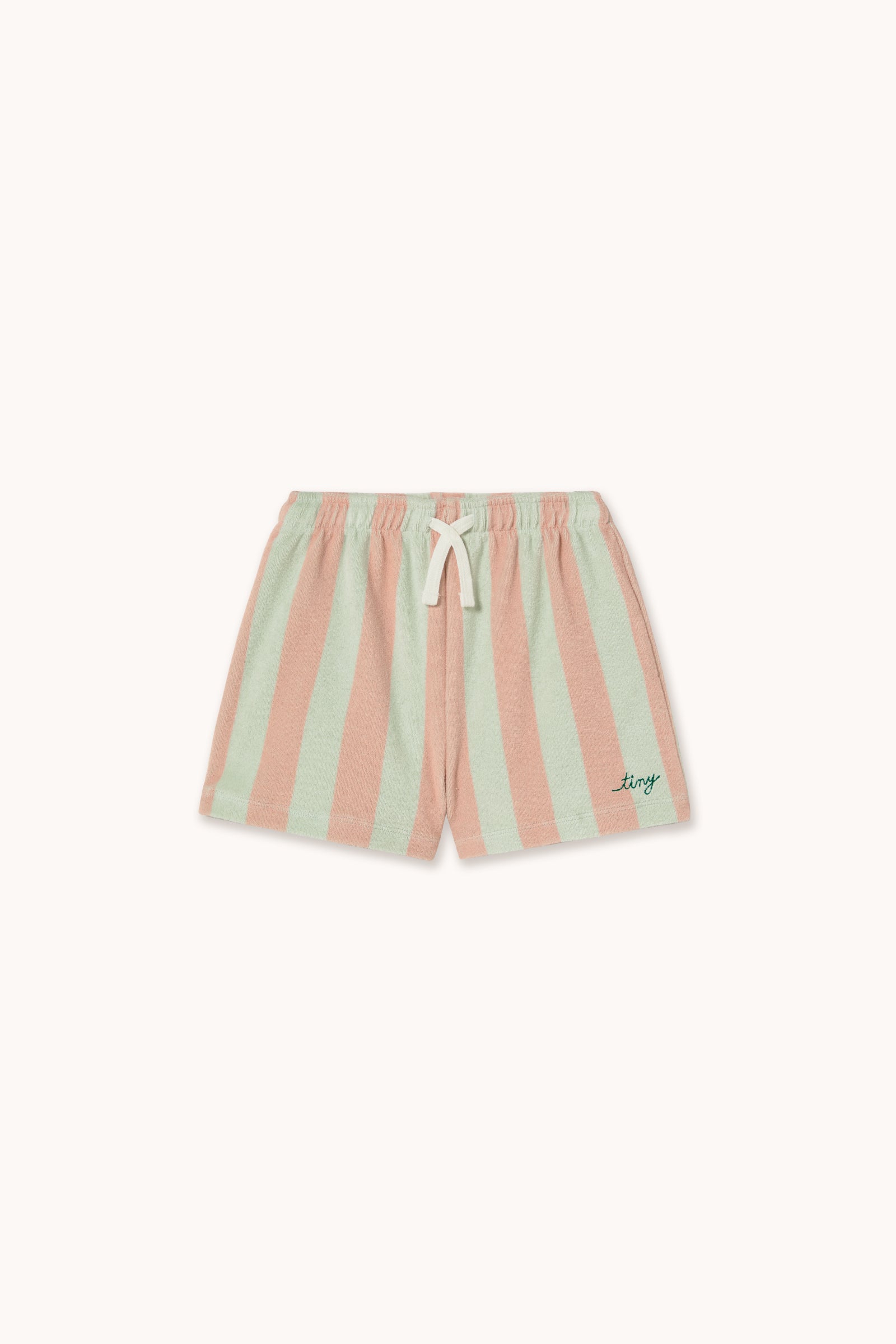 STRIPES TOWEL SHORTS wild rose