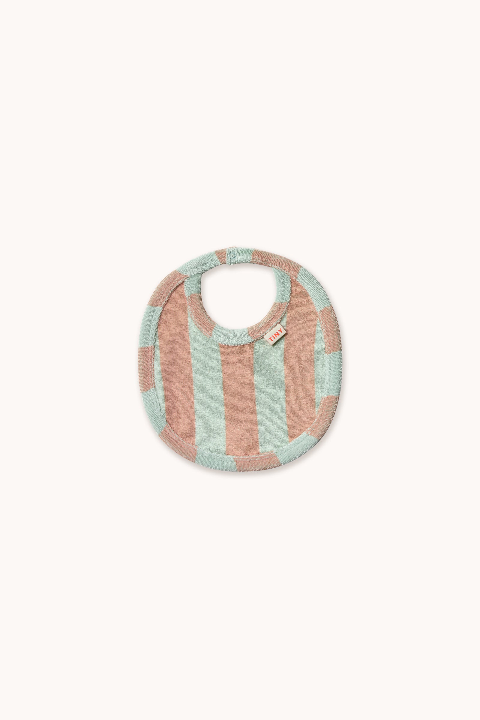 STRIPES TOWEL BIB wild rose