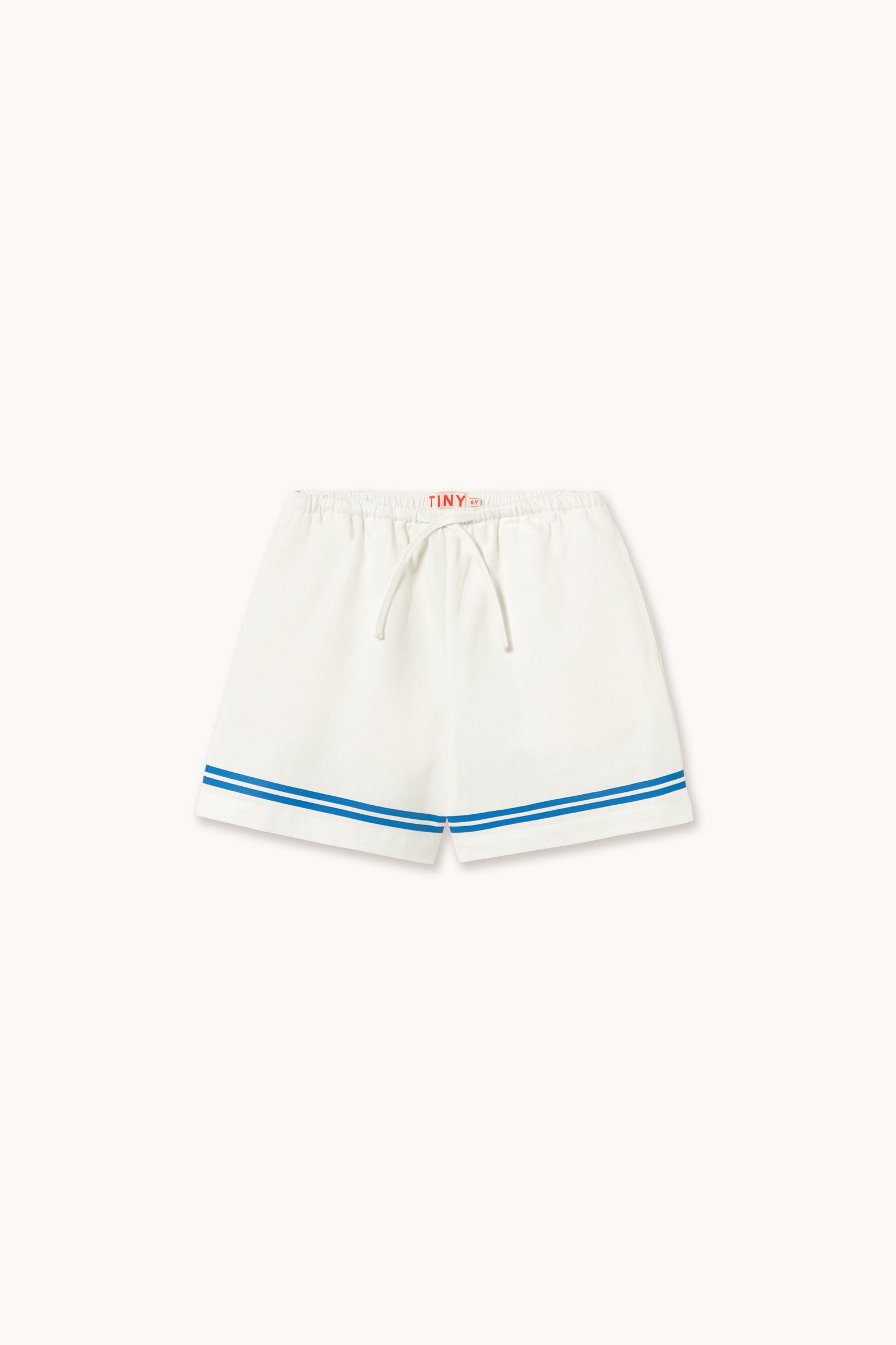 STRIPES WOVEN SHORTS off-white