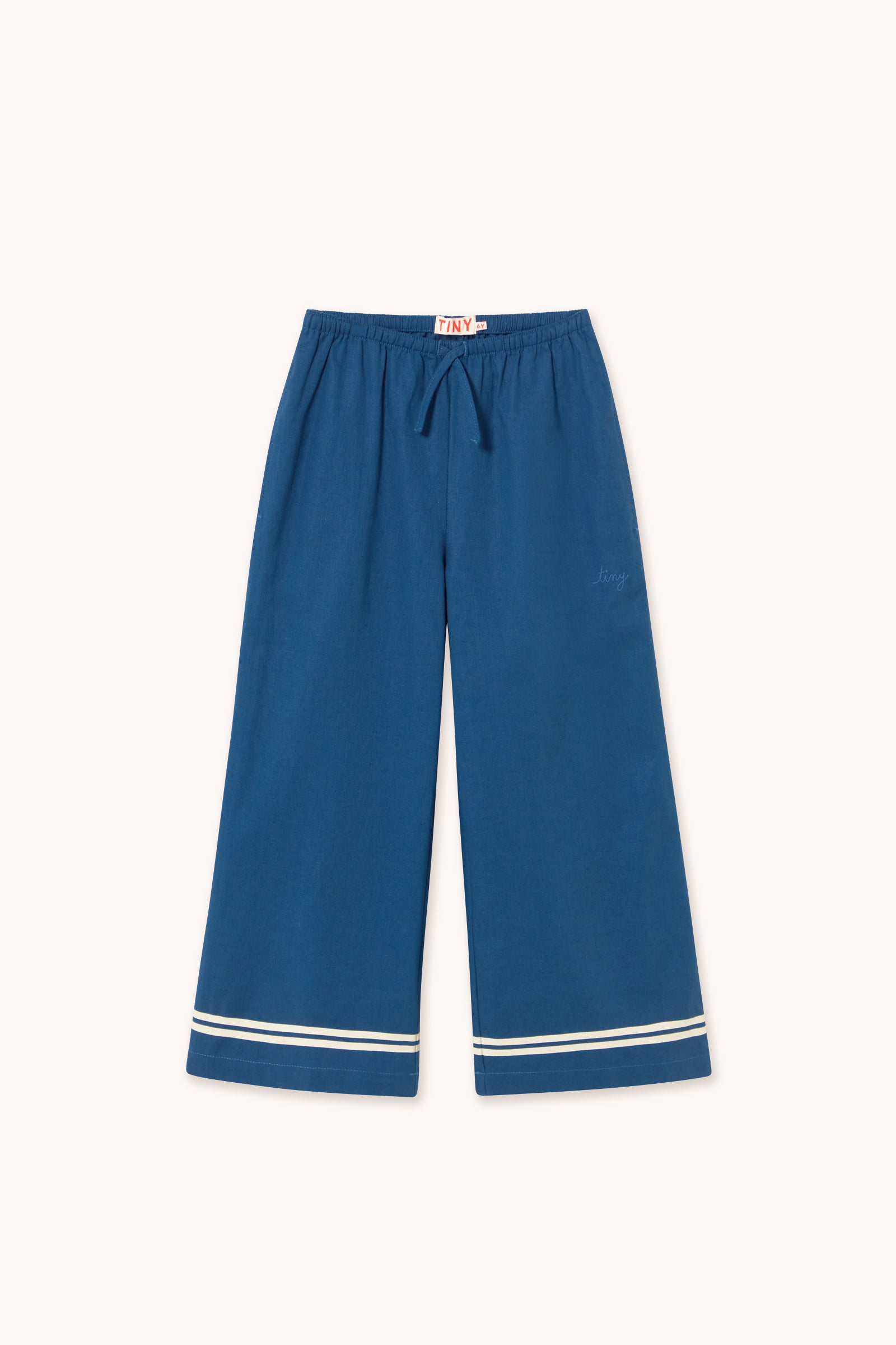 STRIPES WOVEN PANT light navy