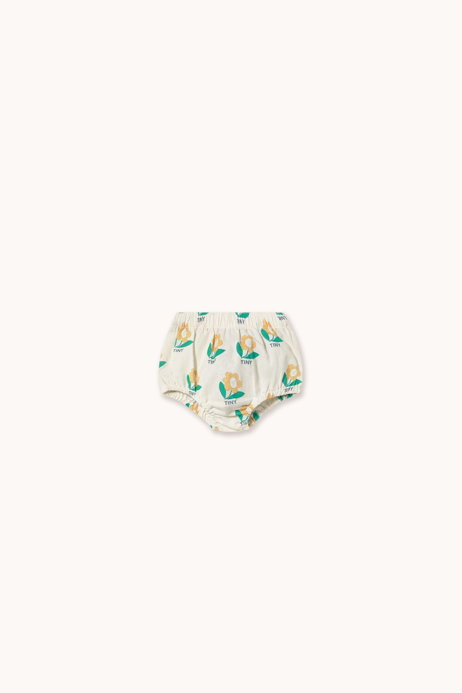 TINY FLOWER LINEN BLOOMER off-white