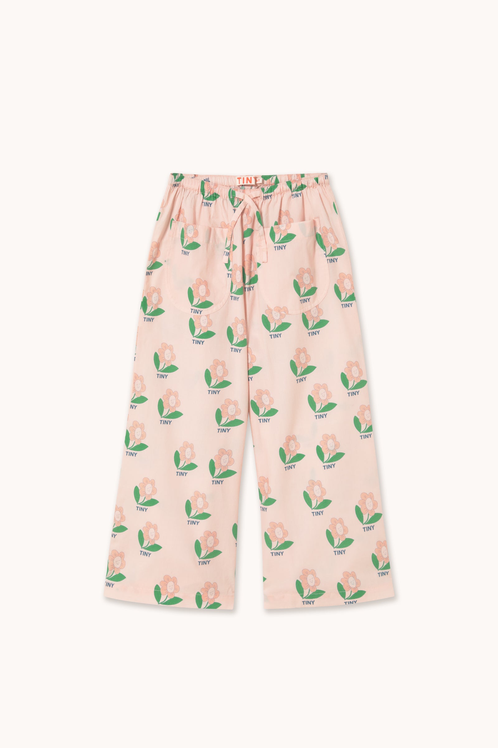 TINY FLOWER POCKETS PANT pastel pink